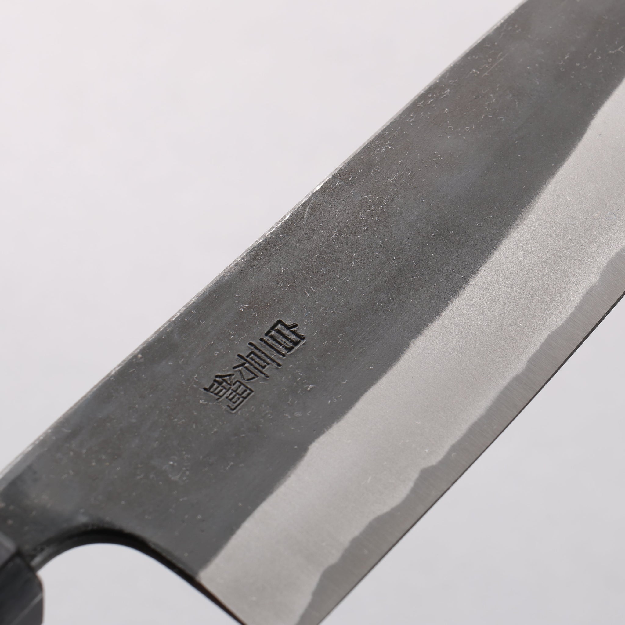 山本 直 白ニ鋼 黒仕上げ 三徳包丁 170mm ウォルナット柄 - 清助刃物