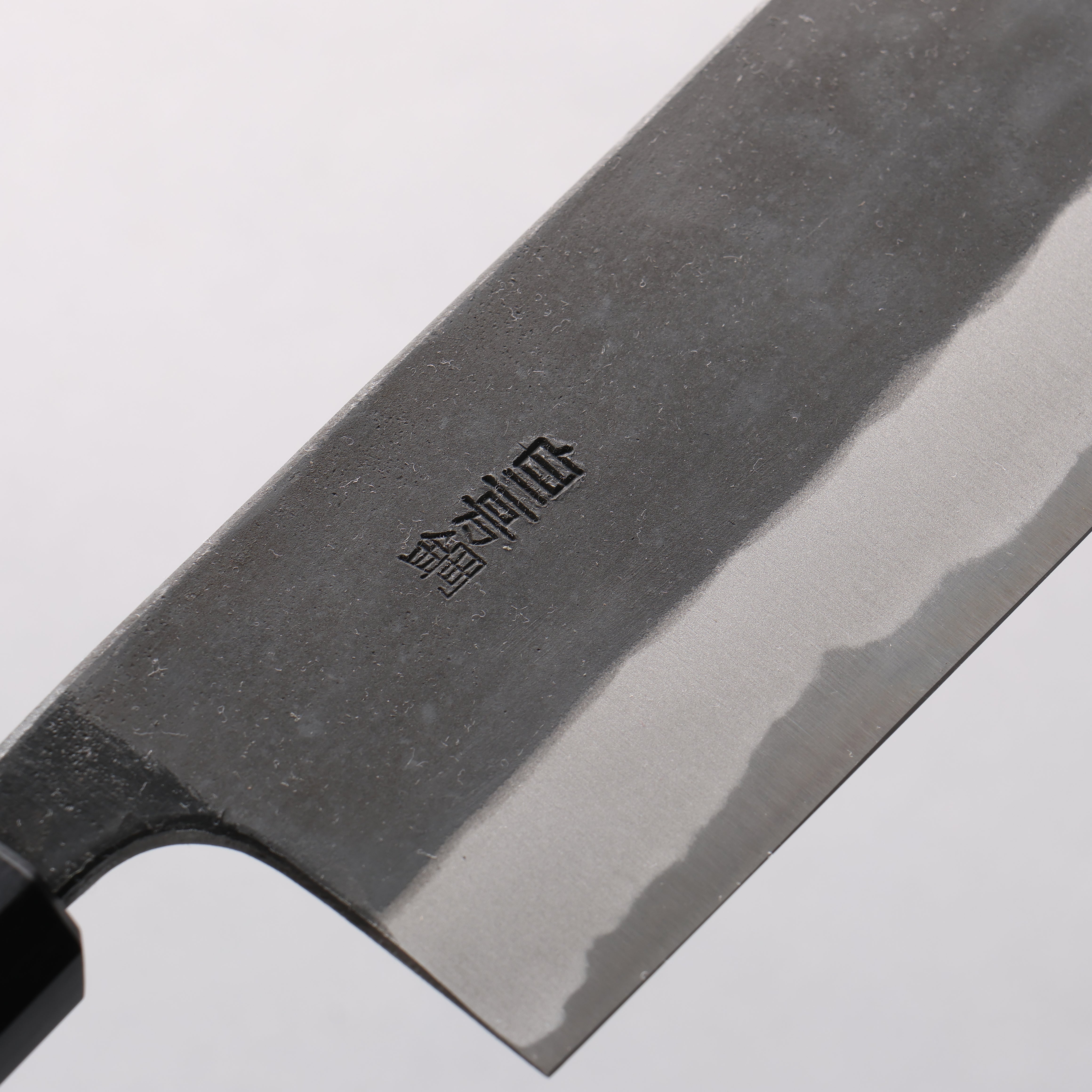 山本 直 白ニ鋼 黒仕上げ 菜切包丁 165mm ウォルナット柄 - 清助刃物