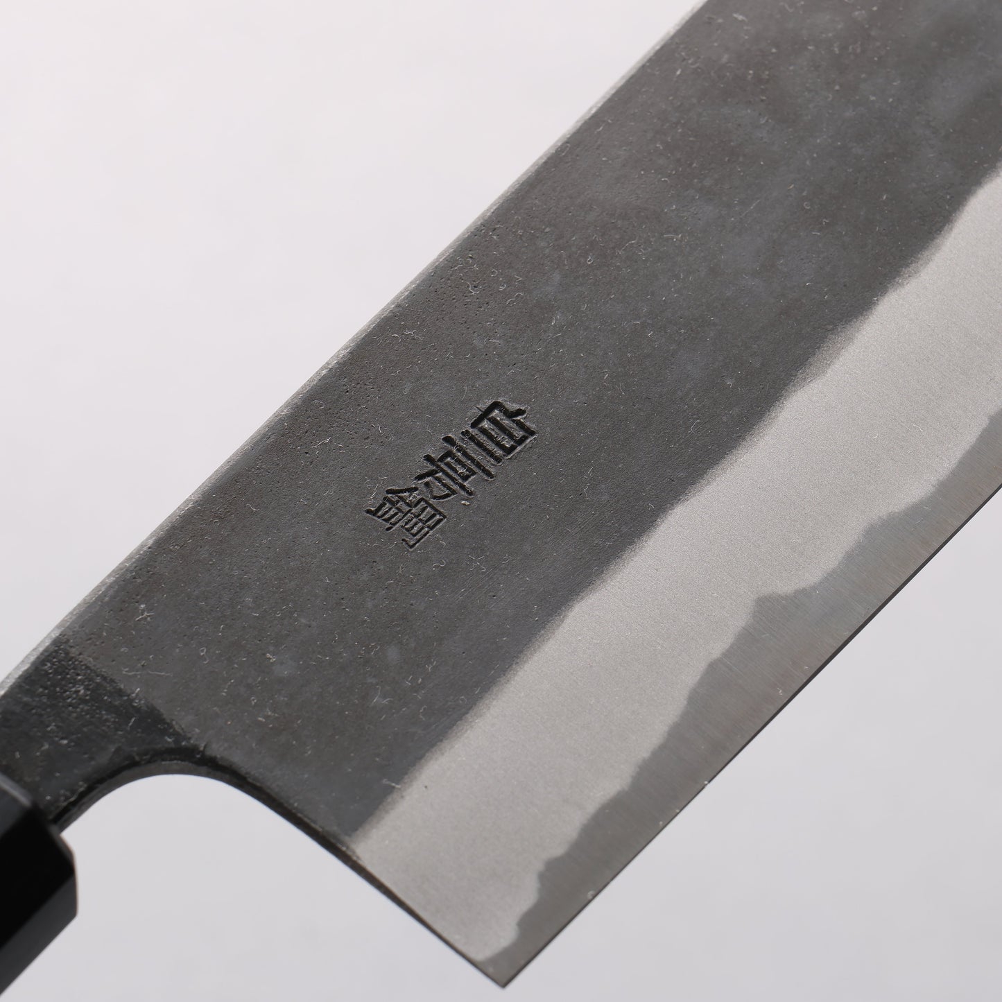 山本 直 白ニ鋼 黒仕上げ 菜切包丁 165mm ウォルナット柄