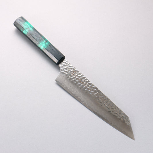 堺 孝行 なないろ VG10 33層 剣型牛刀包丁 190mm ABS樹脂(緑べっ甲)柄 - 清助刃物