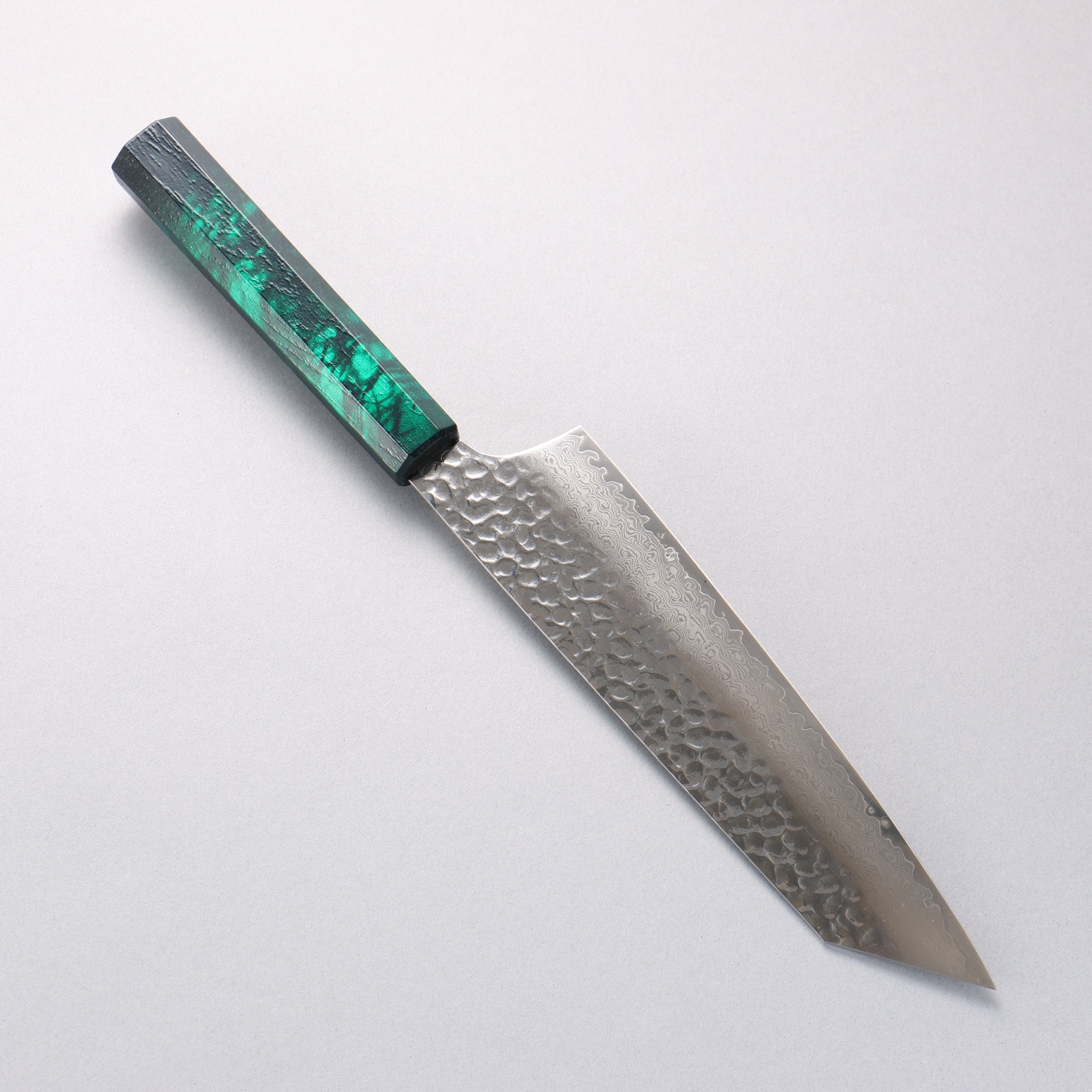 堺 孝行 なないろ VG10 33層 剣型牛刀包丁 190mm ABS樹脂(緑べっ甲)柄 - 清助刃物