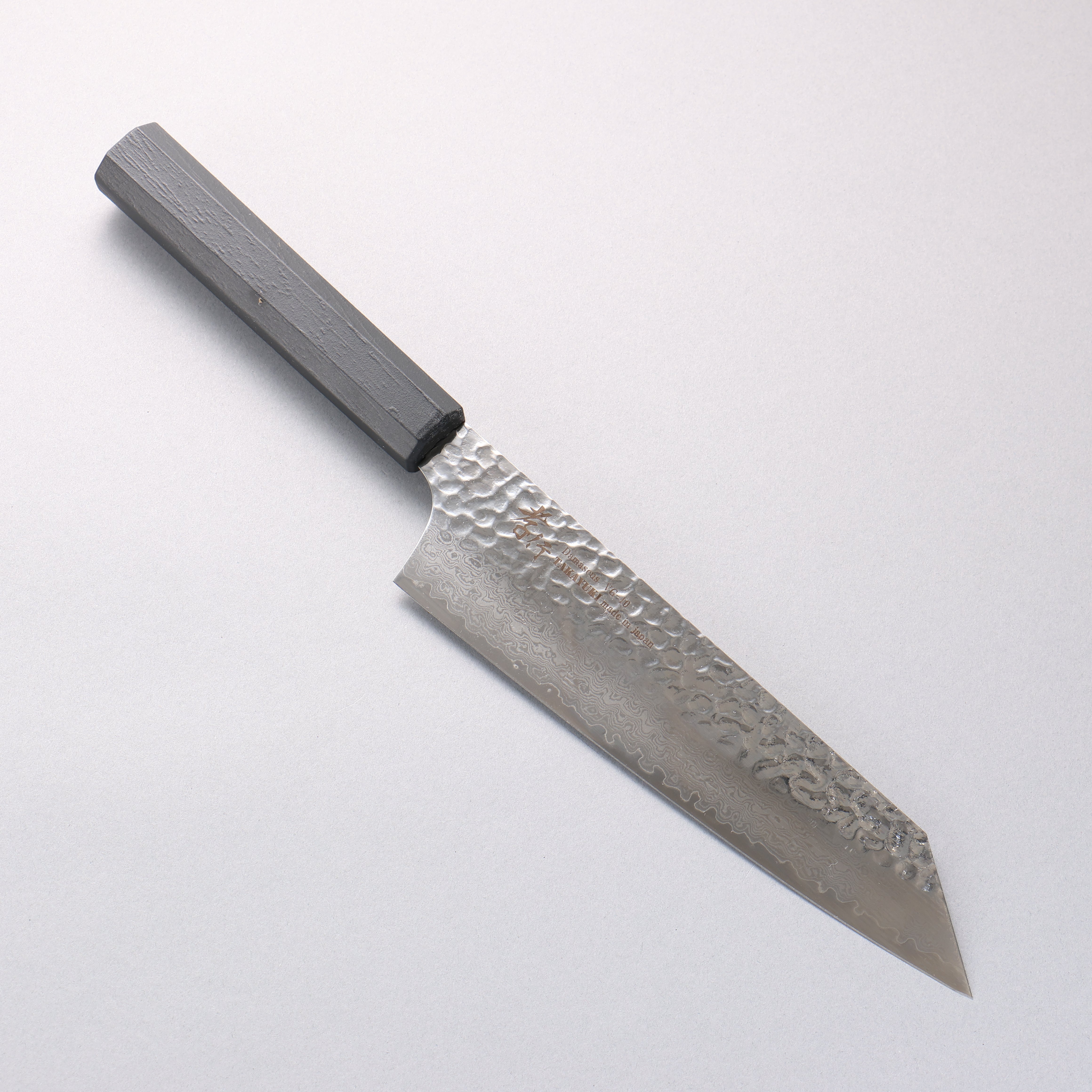 堺 孝行 なないろ VG10 33層 剣型牛刀包丁 190mm ABS樹脂(乾漆墨黒)柄 - 清助刃物