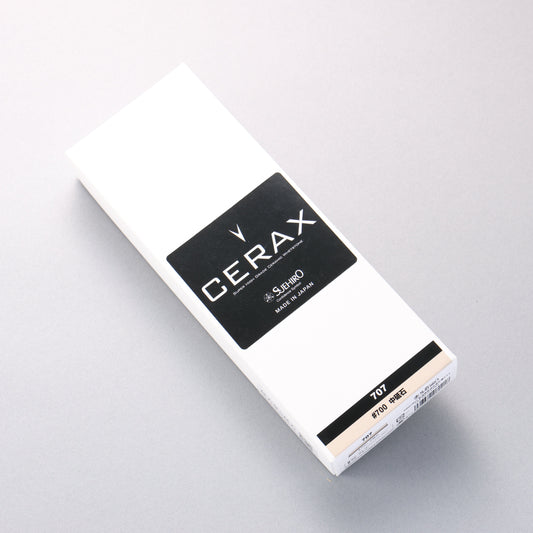 末広 CERAX 707 黄中砥石 (ゴム枠付） #700 - 清助刃物