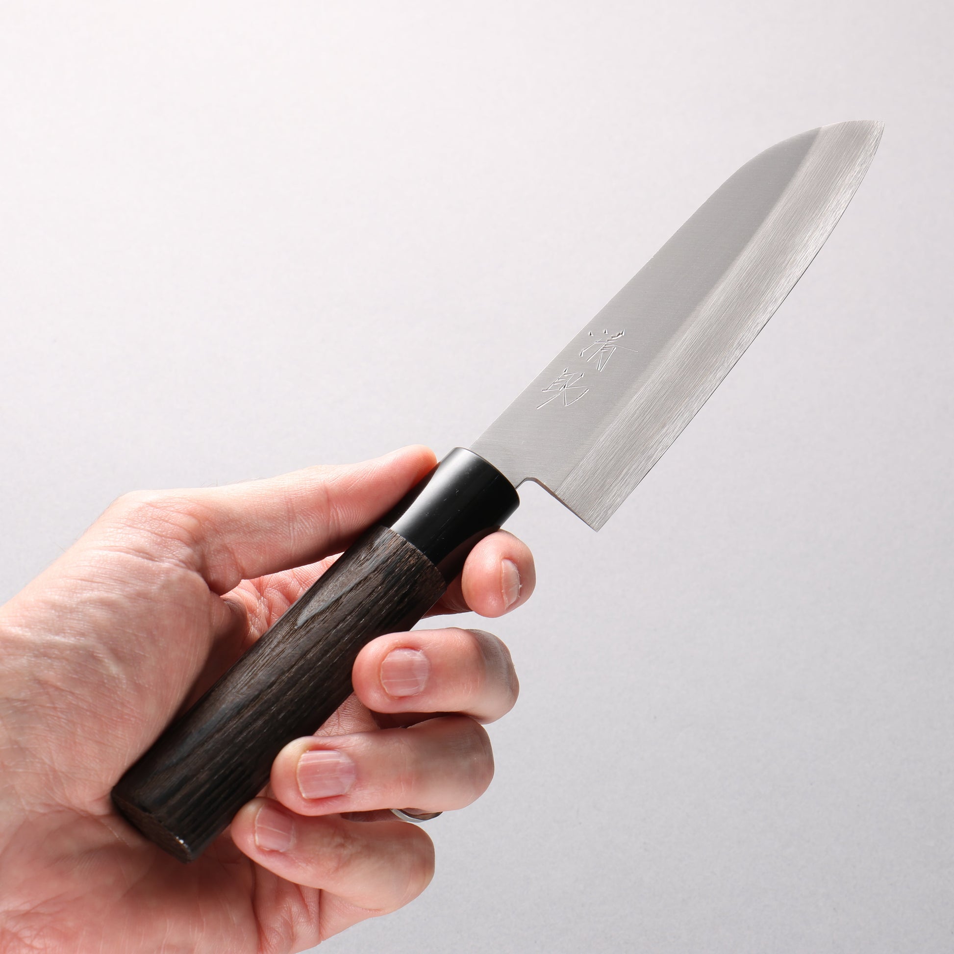 清助 V金1号 小三徳包丁 140mm 焼き栗柄