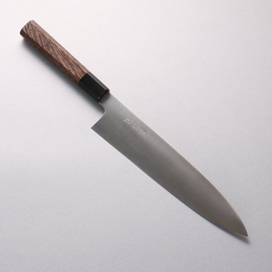 佑成 SG2 牛刀包丁 240mm ウエンジ (口輪：黒水牛角) 柄 - 清助刃物