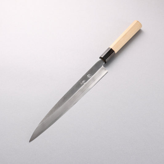 清助 【左利き用】 モリブデン鋼（MOL） 霞研 柳刃包丁 240mm - 清助刃物