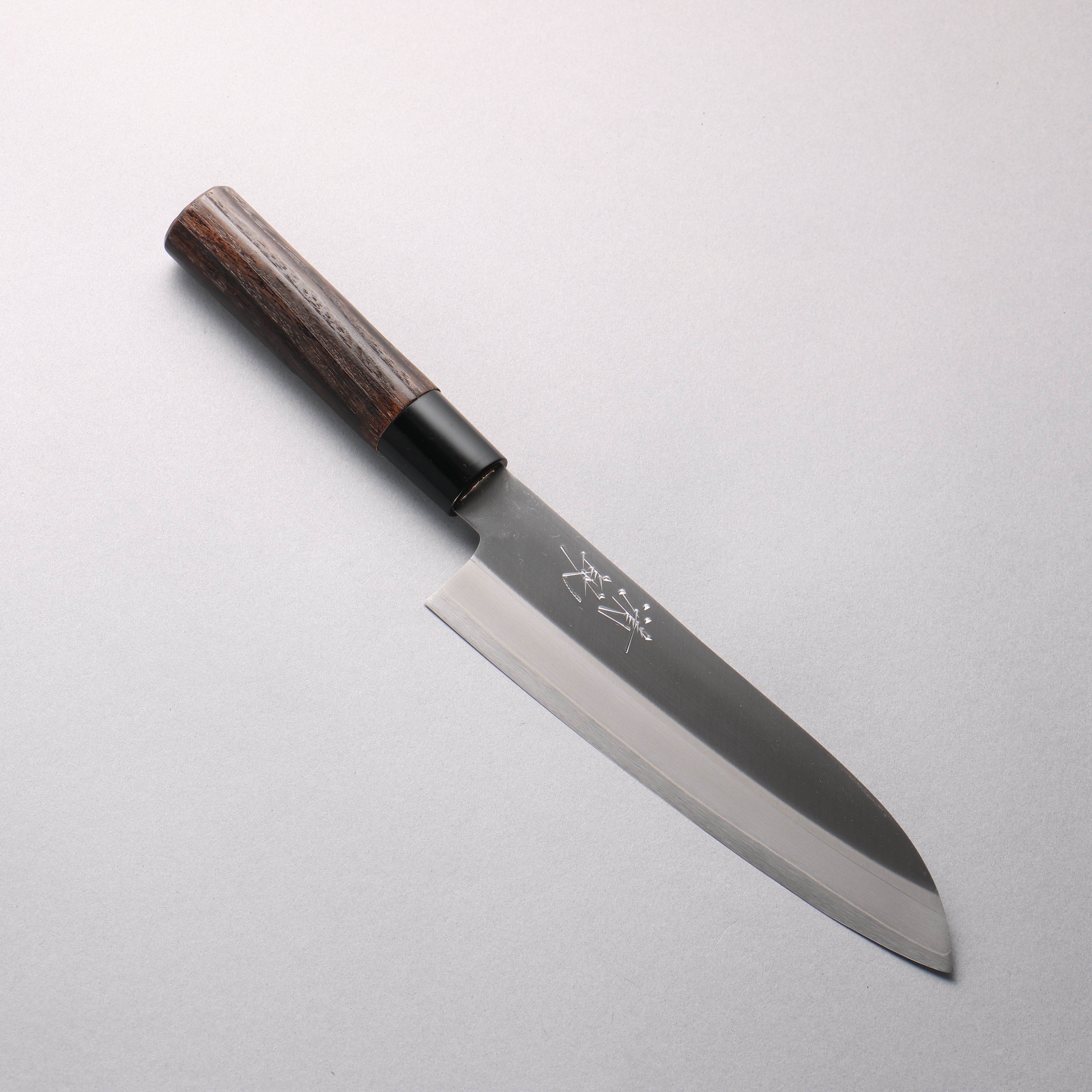 清助 V金1号 三徳包丁 180mm 焼き栗柄 - 清助刃物