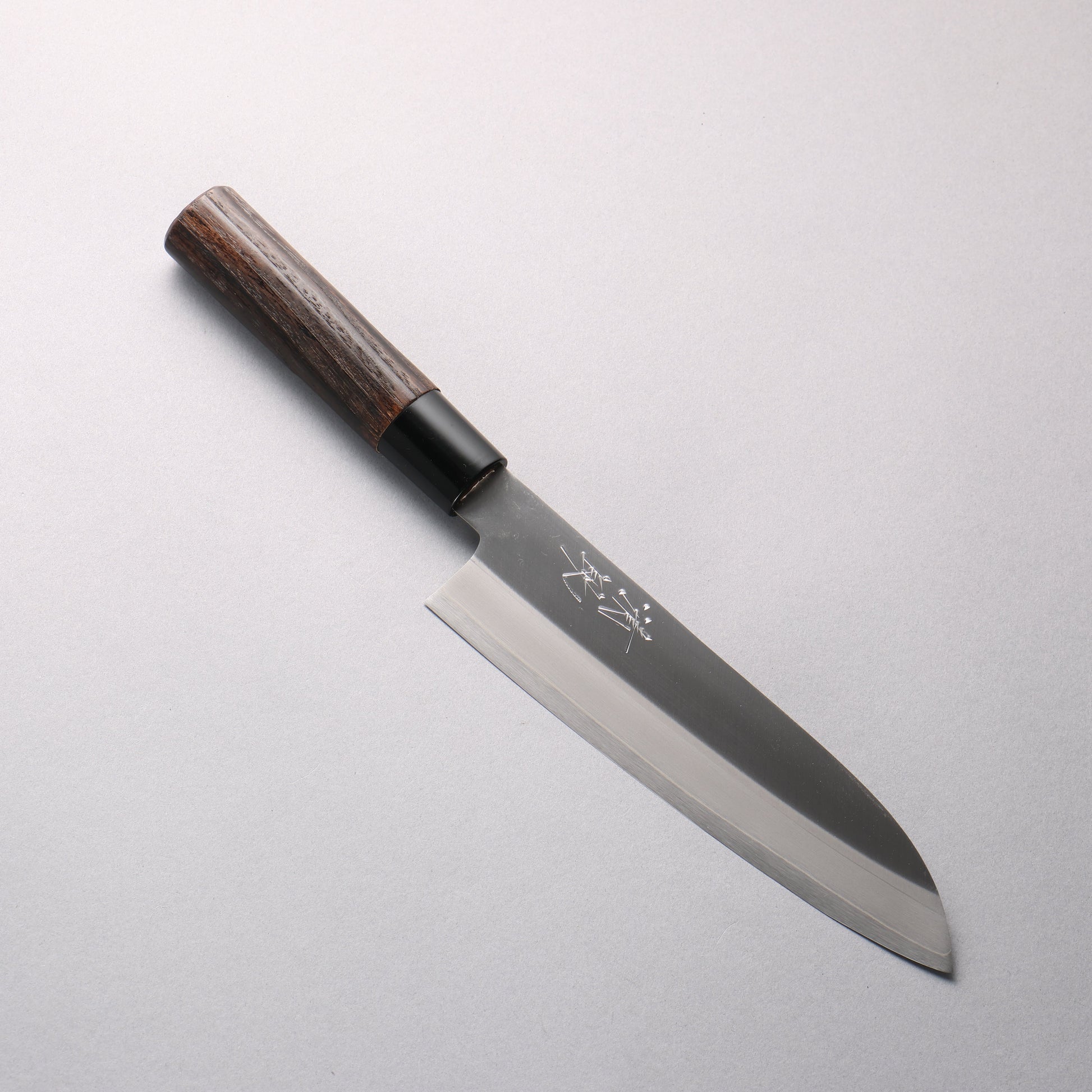 清助 V金1号 三徳包丁 180mm 焼き栗柄
