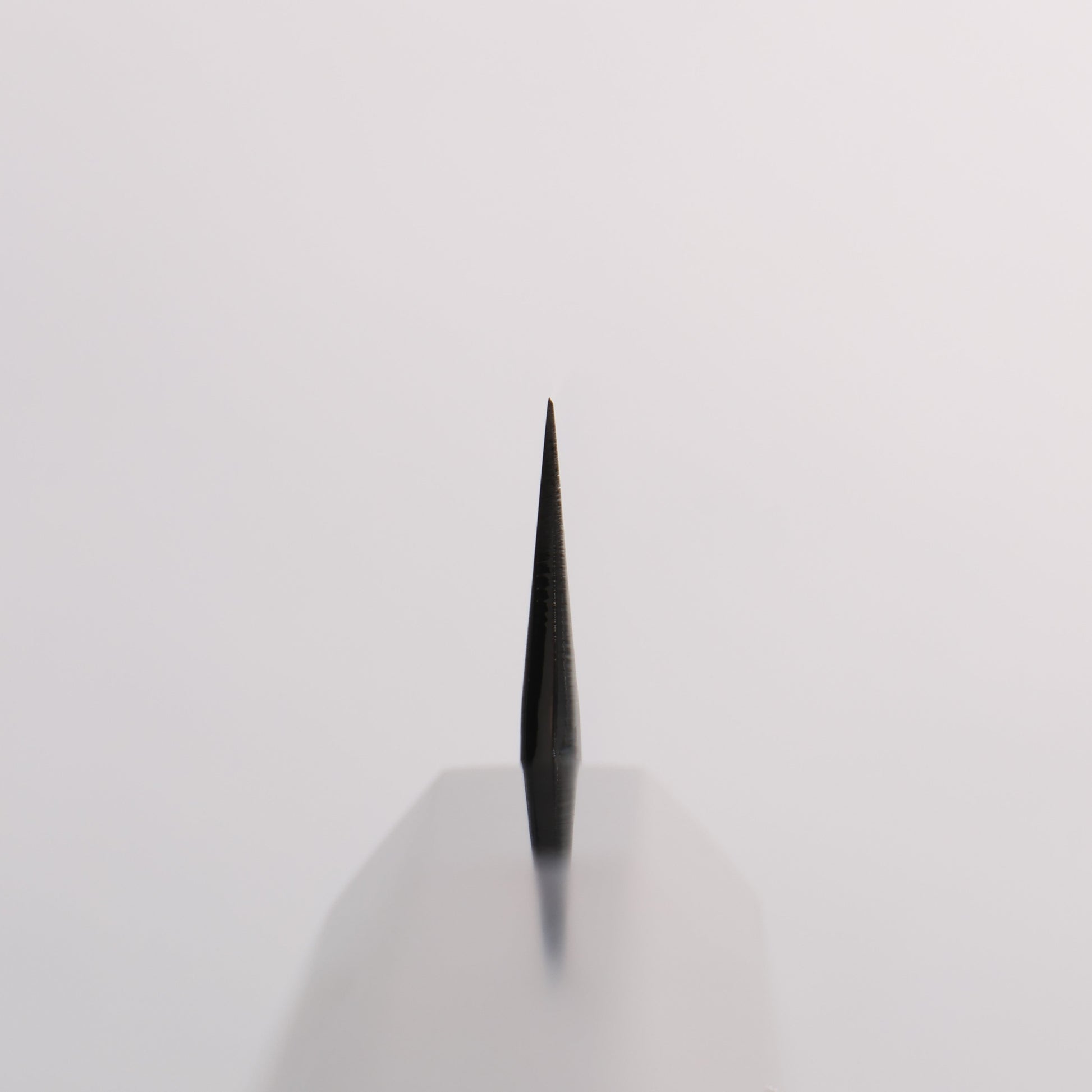 重陽 白鋼 鏡面仕上げ ペティーナイフ 150mm 黒檀　(口輪：黒水牛)柄