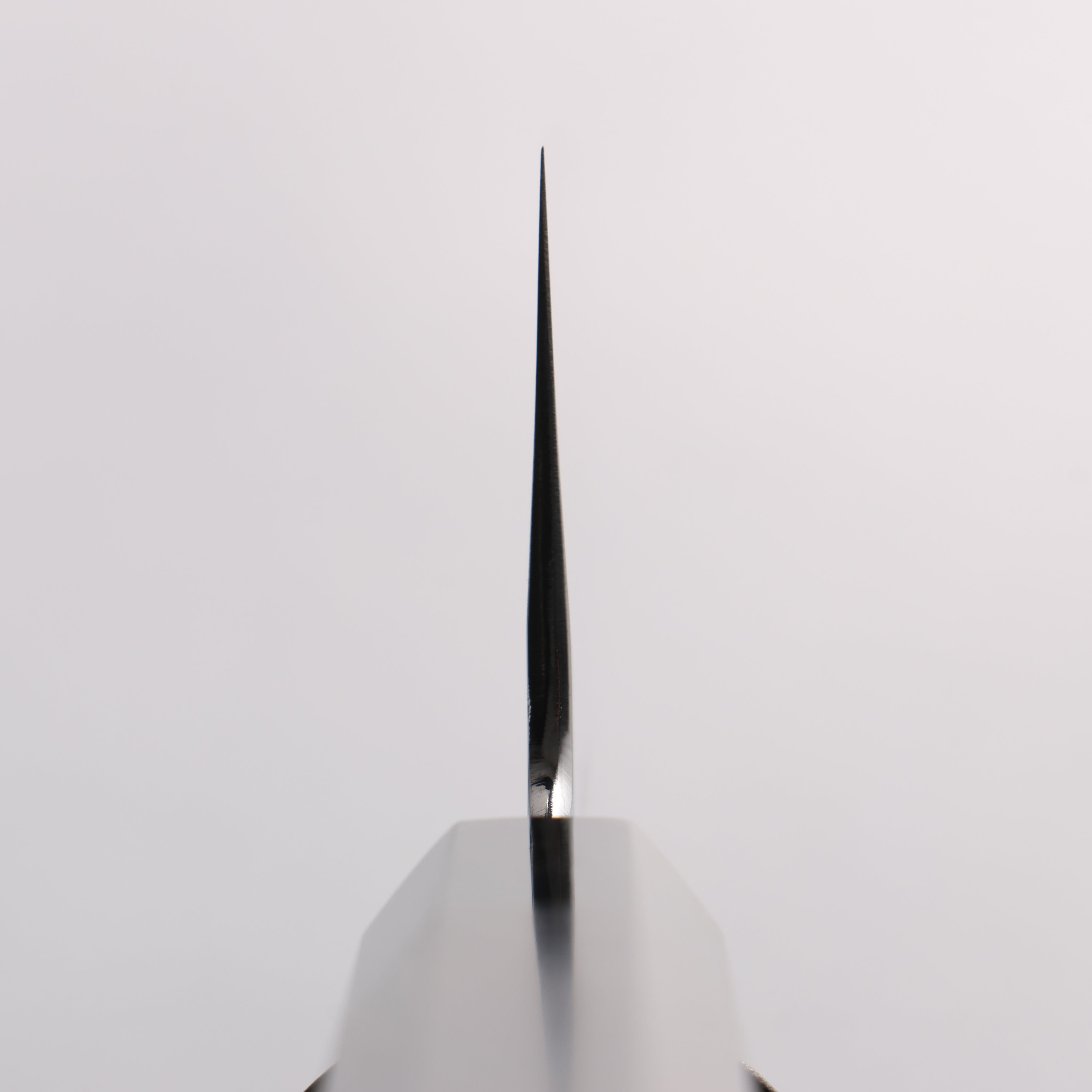 重陽 白鋼 鏡面仕上げ 牛刀包丁 270mm 黒檀 (口輪：黒水牛)柄 - 清助刃物