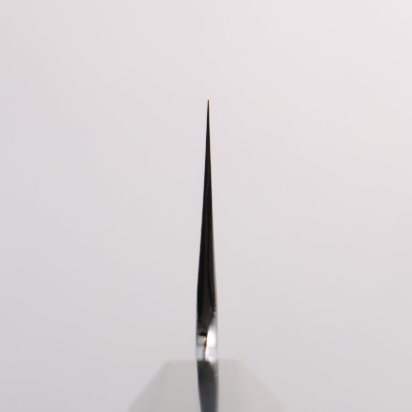 重陽 白鋼 鏡面仕上げ 三徳包丁 180mm 黒檀　(口輪：黒水牛)柄