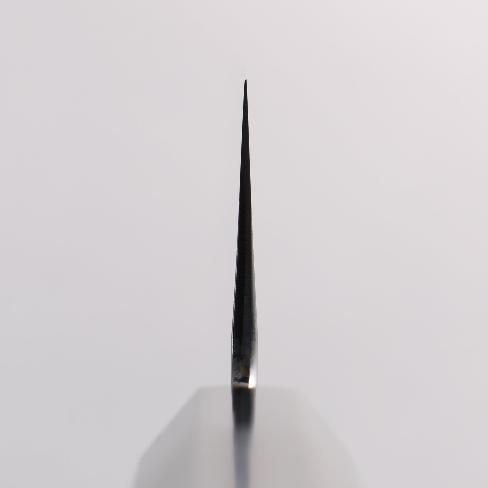 重陽 白鋼 鏡面仕上げ 切付牛刀包丁 270mm 黒檀　(口輪：黒水牛)柄