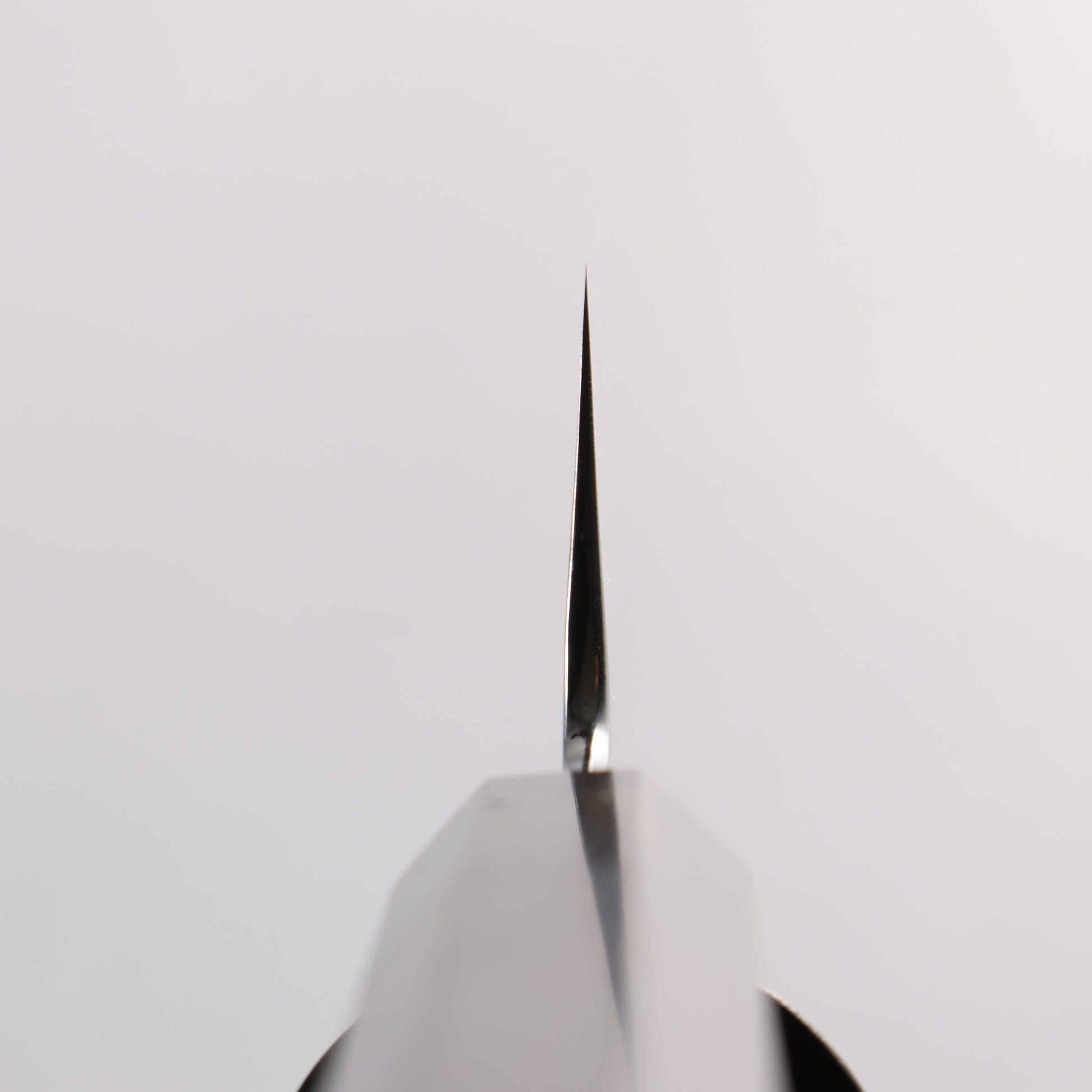 重陽 青一鋼 鏡面仕上げ 切付三徳包丁 180mm 黒檀　(口輪：黒水牛)柄