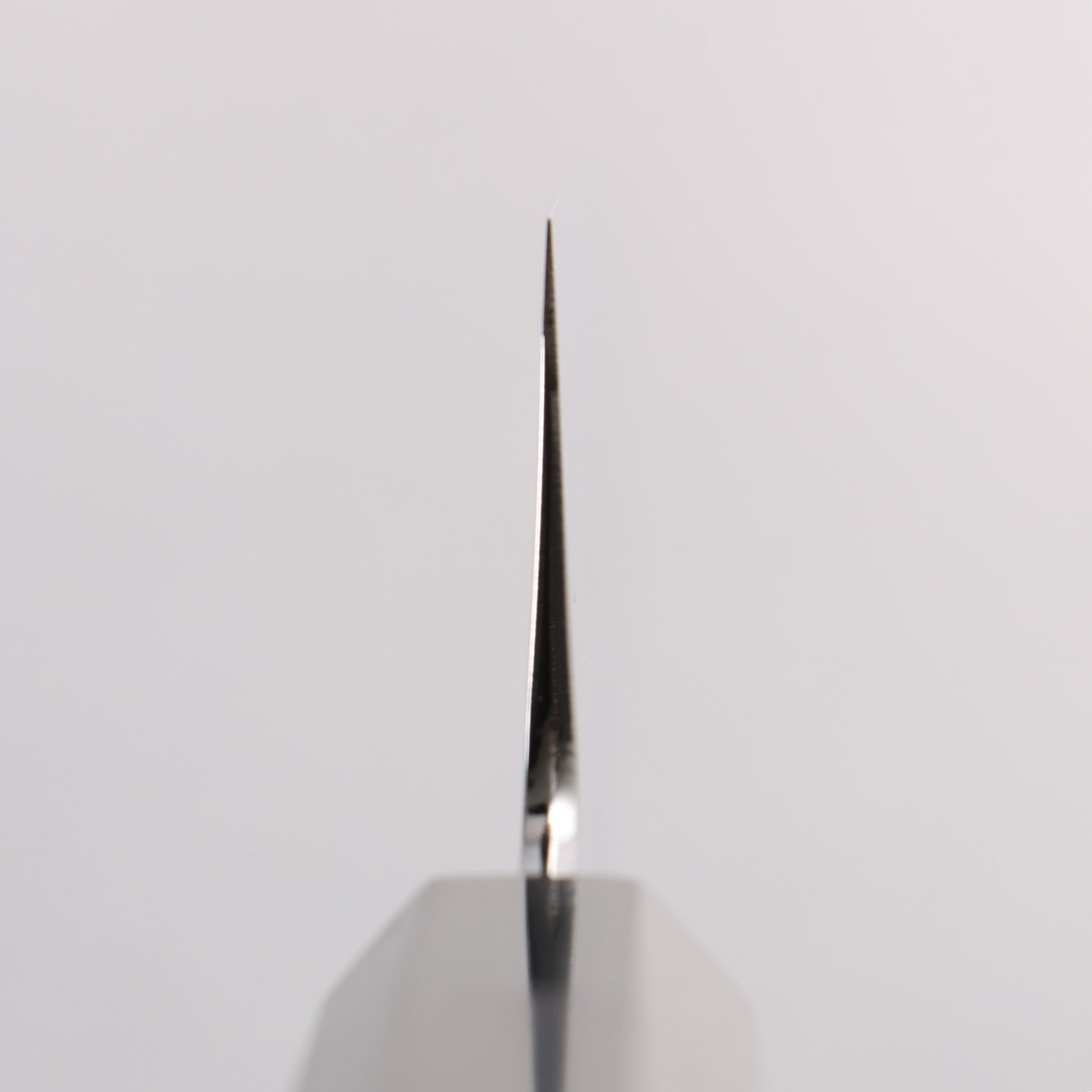 重陽 銀三鋼 鏡面仕上げ 切付牛刀包丁 210mm 黒檀　(口輪：黒水牛)柄
