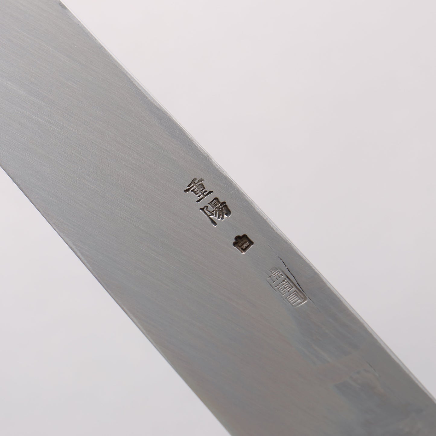 重陽 白鋼 鏡面仕上げ 柳刃包丁 270mm 黒檀　(口輪：黒水牛)柄