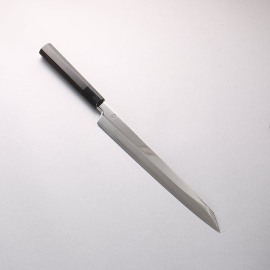 重陽 銀三鋼 鏡面仕上げ 切付柳刃包丁 270mm 黒檀 (口輪：黒水牛)柄 - 清助刃物
