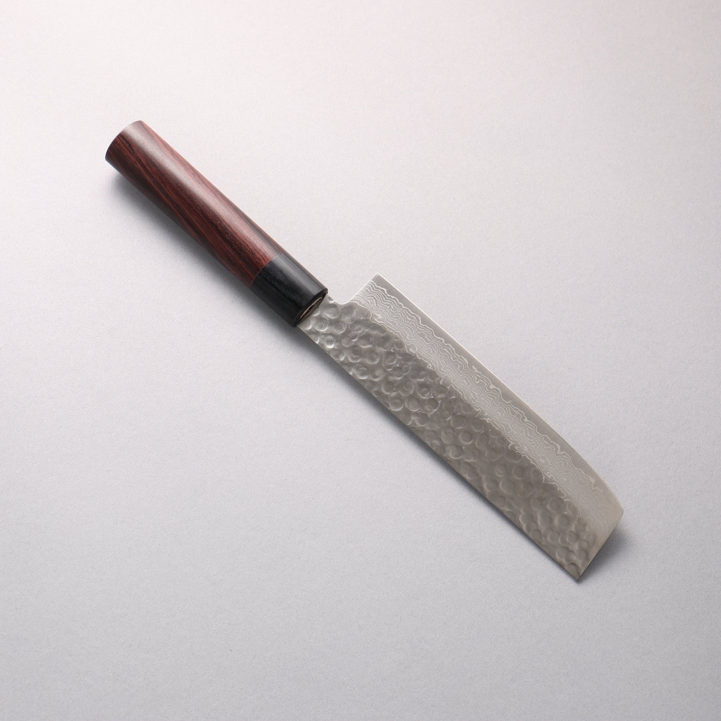 堺 孝行 AUS10 45層ダマスカス 菜切包丁 160mm 紫檀柄 - 清助刃物