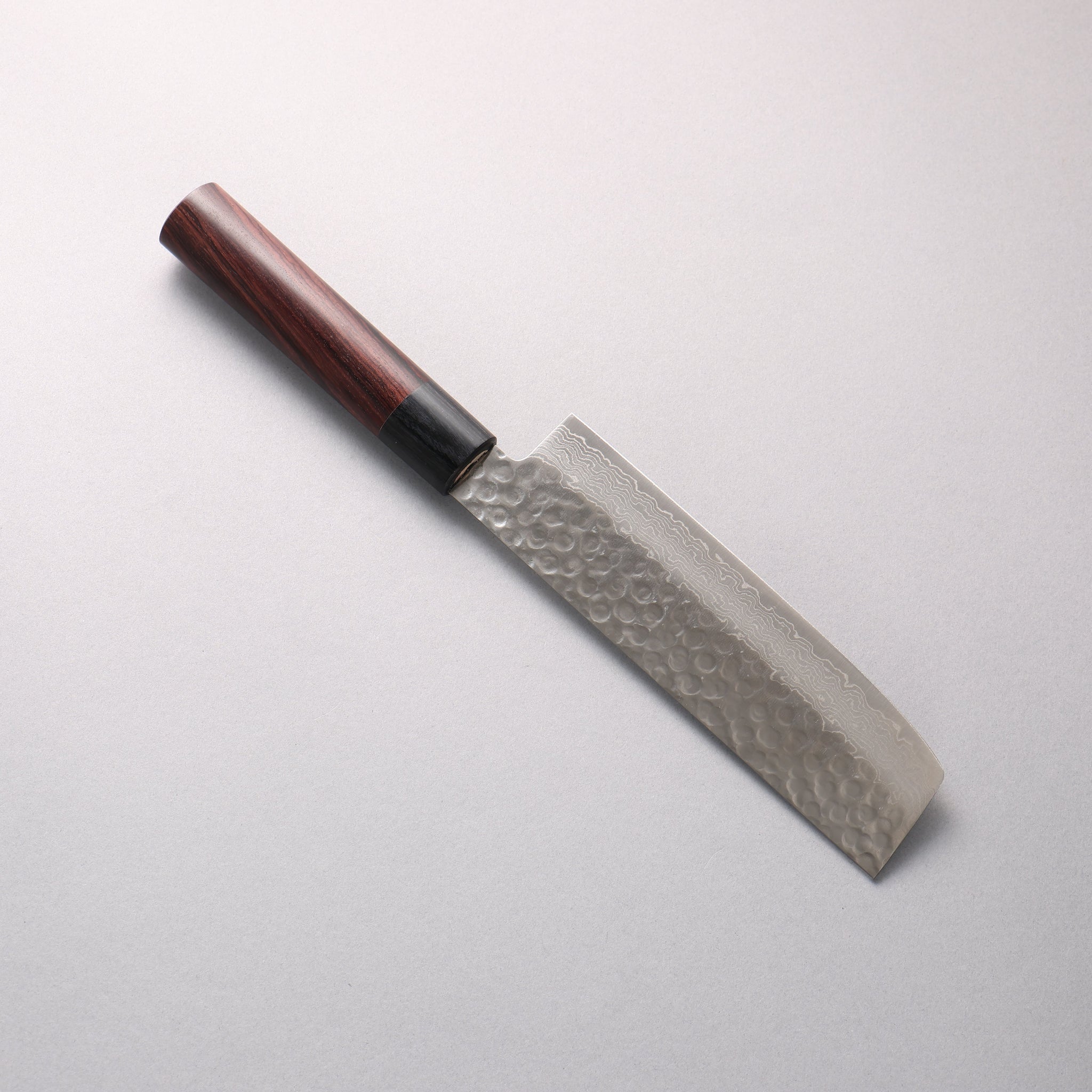 堺 孝行 AUS10 45層ダマスカス 菜切包丁 160mm 紫檀柄 - 清助刃物