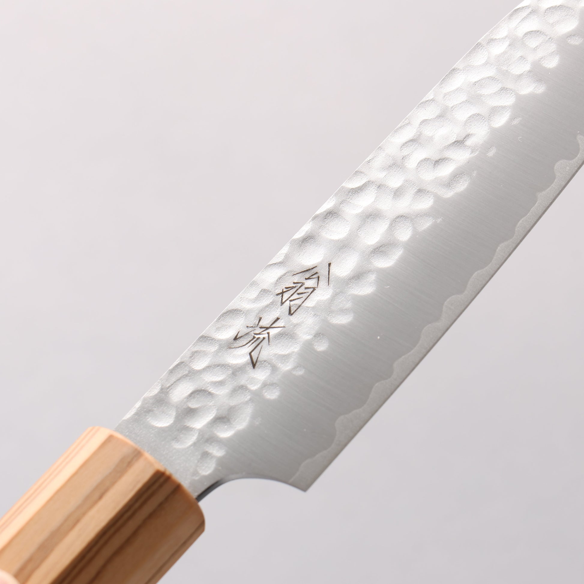 翁流 V金10号 鎚目 ペティーナイフ 120mm オリーブの木柄