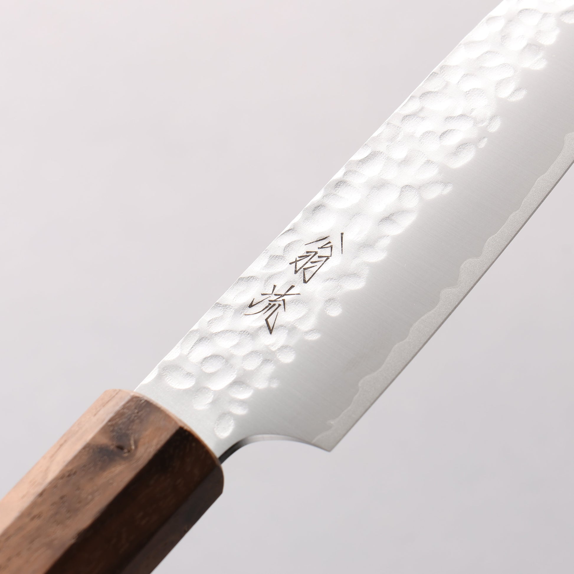 翁流 V金10号 鎚目 ペティーナイフ 120mm ウォルナット柄