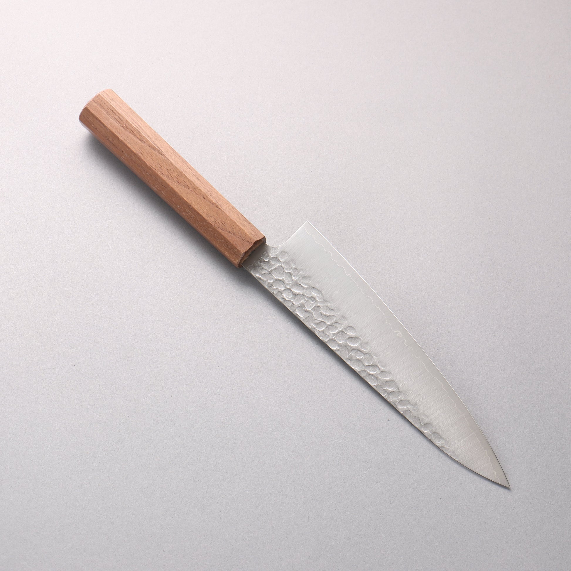 翁流 V金10号 鎚目 牛刀包丁 180mm ウォルナット柄