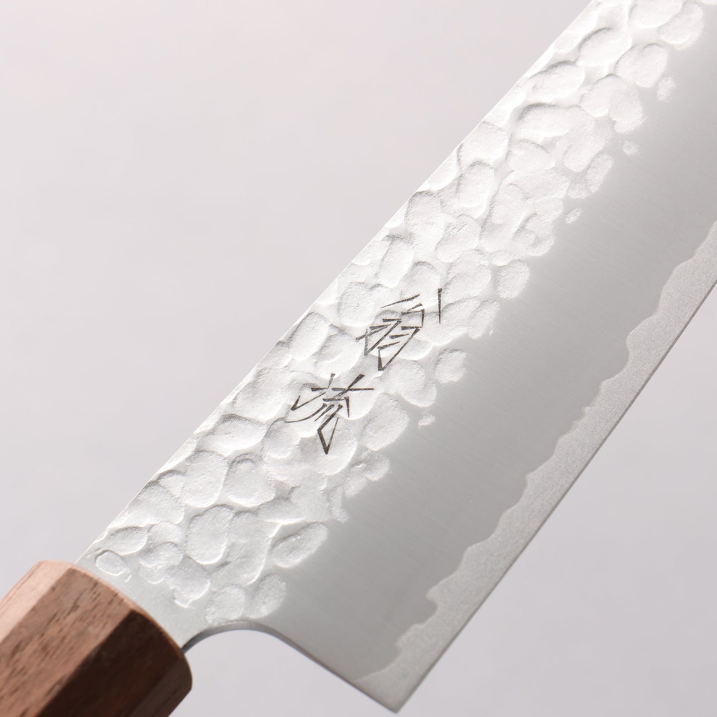 翁流 V金10号 鎚目 牛刀包丁 180mm ウォルナット柄