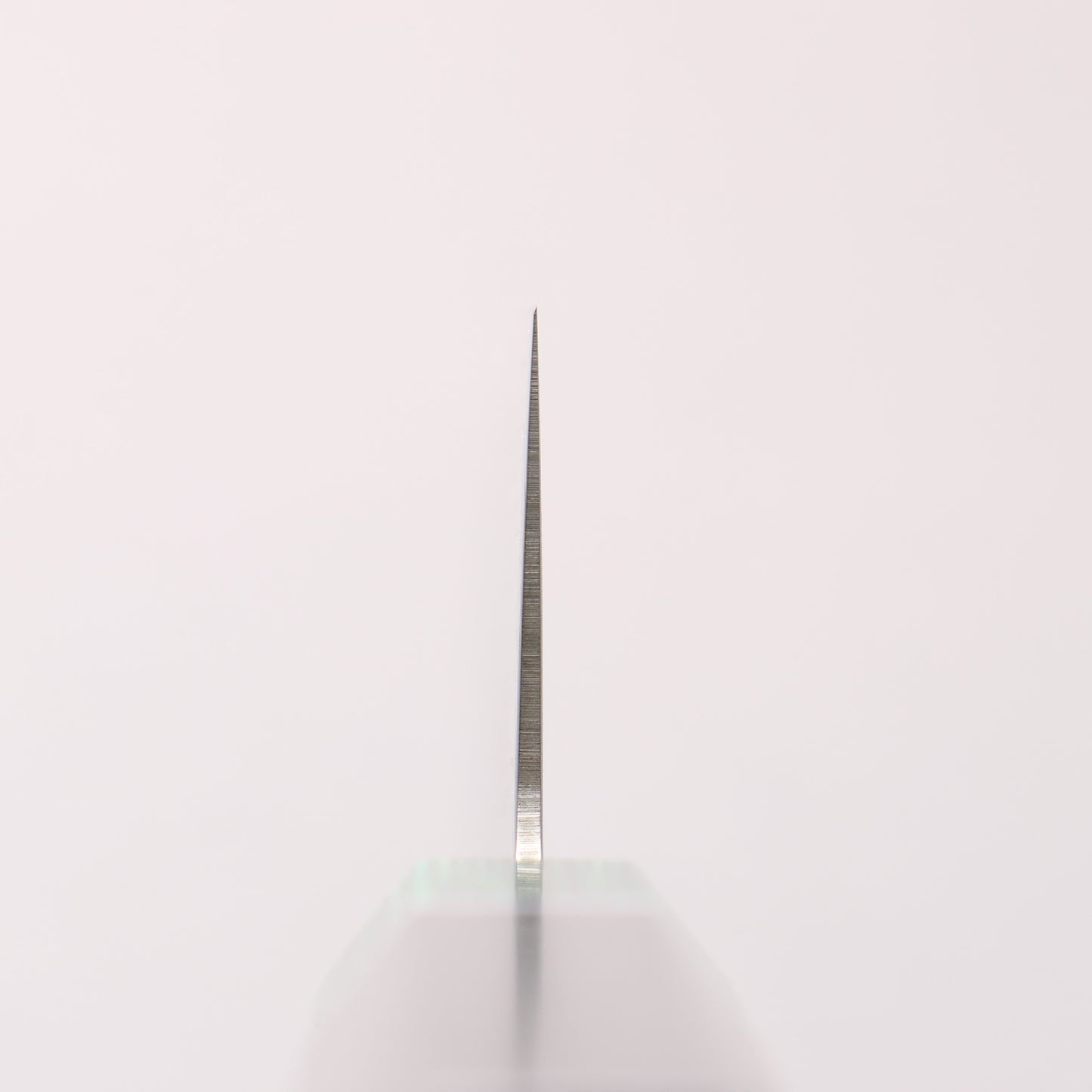 清助 AUS10 ミラークロス 三徳包丁 180mm 黒合板(口輪：緑合板)柄 - 清助刃物