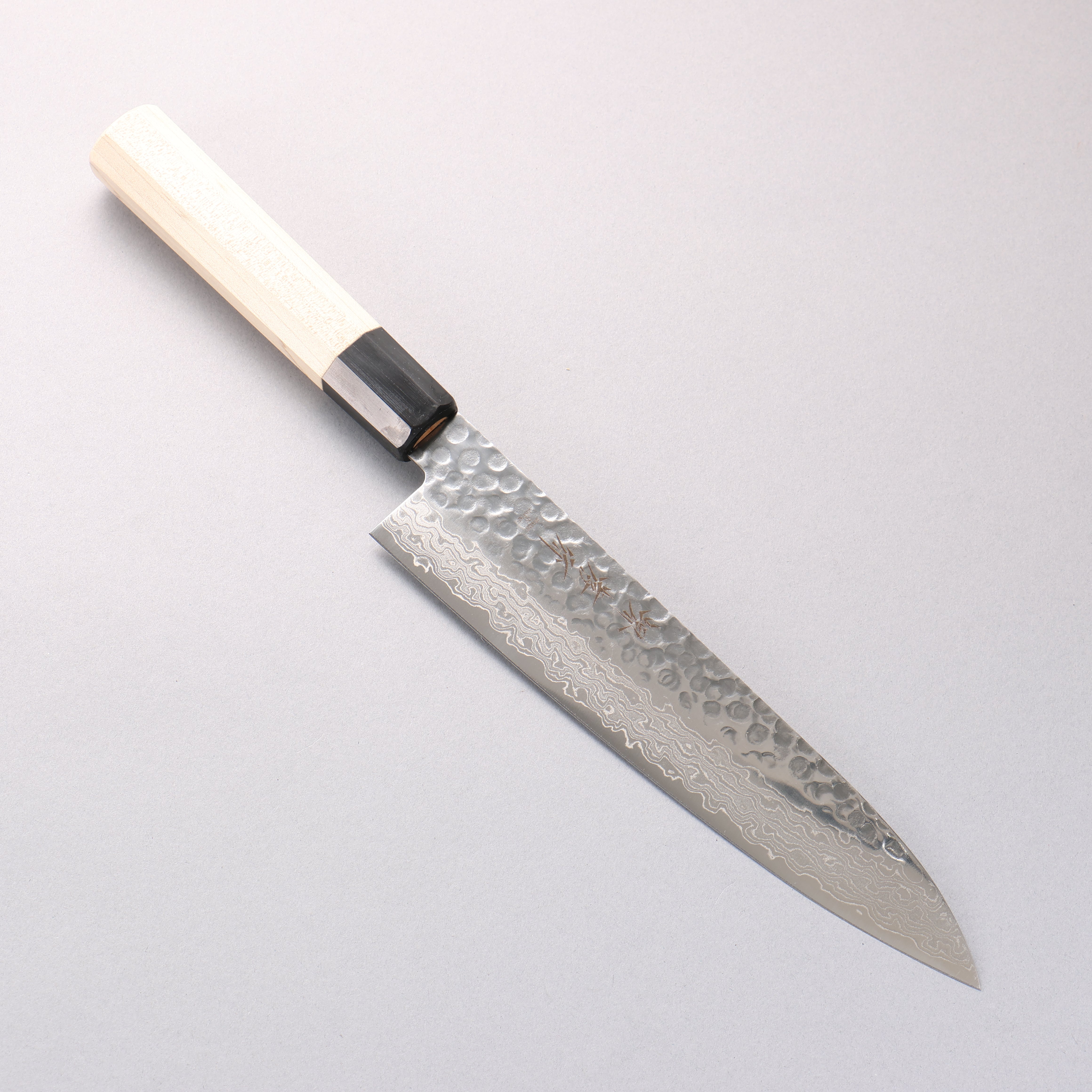 堺 孝行 AUS10 45層ダマスカス 牛刀包丁 210mm 朴柄 - 清助刃物