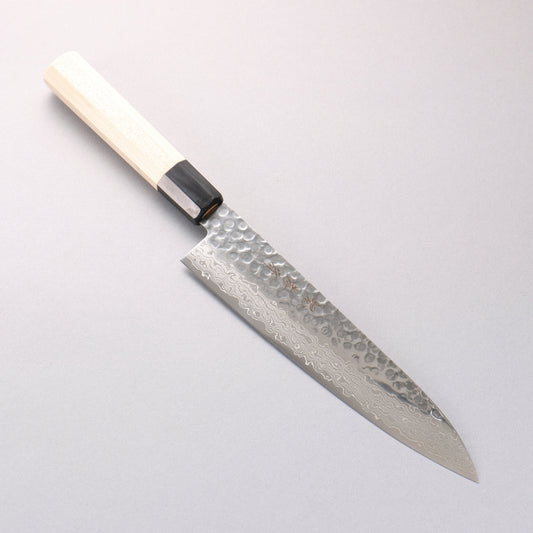 堺 孝行 AUS10 45層ダマスカス 牛刀包丁 210mm 朴柄 - 清助刃物