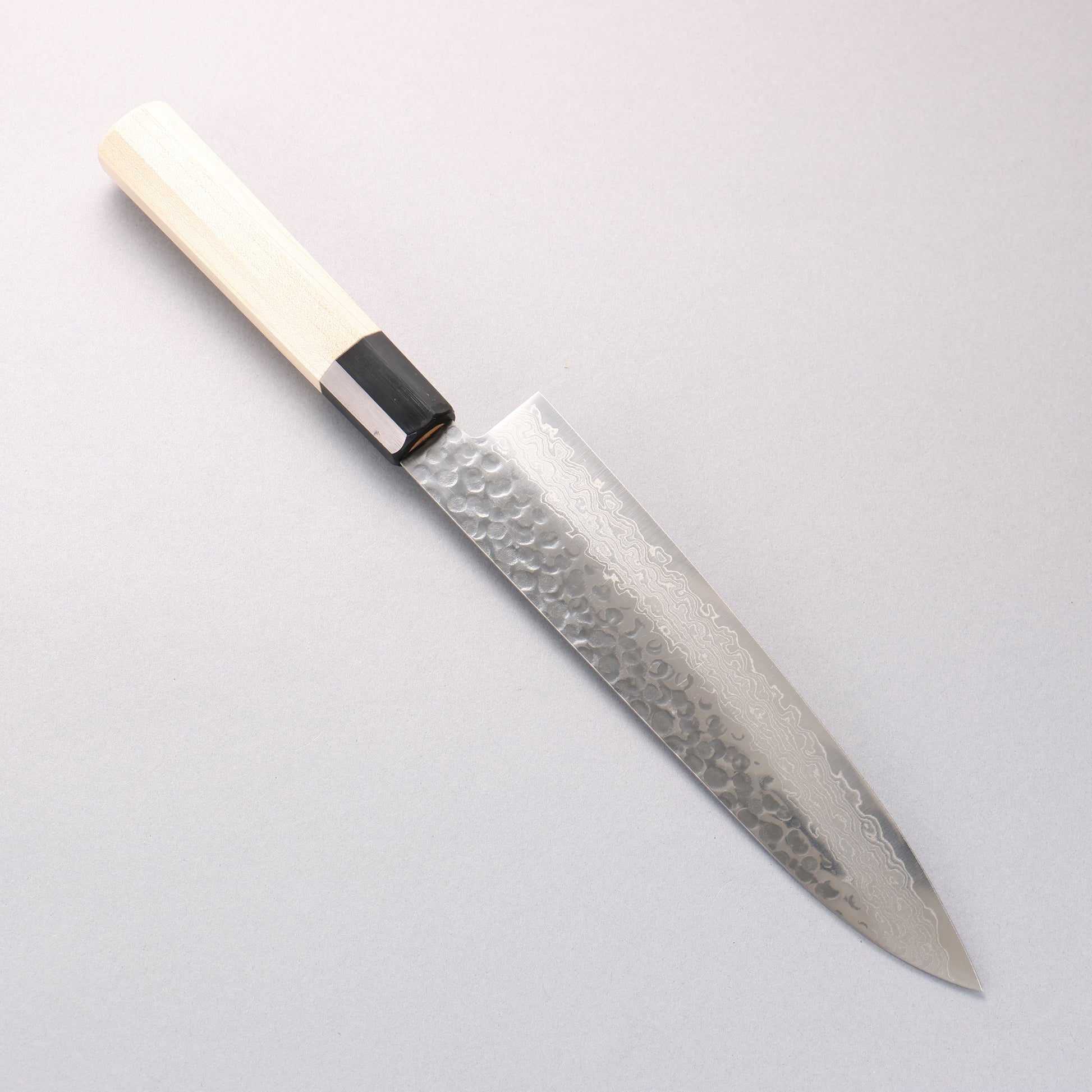 堺 孝行 AUS10 45層ダマスカス 牛刀包丁 210mm 朴柄 - 清助刃物