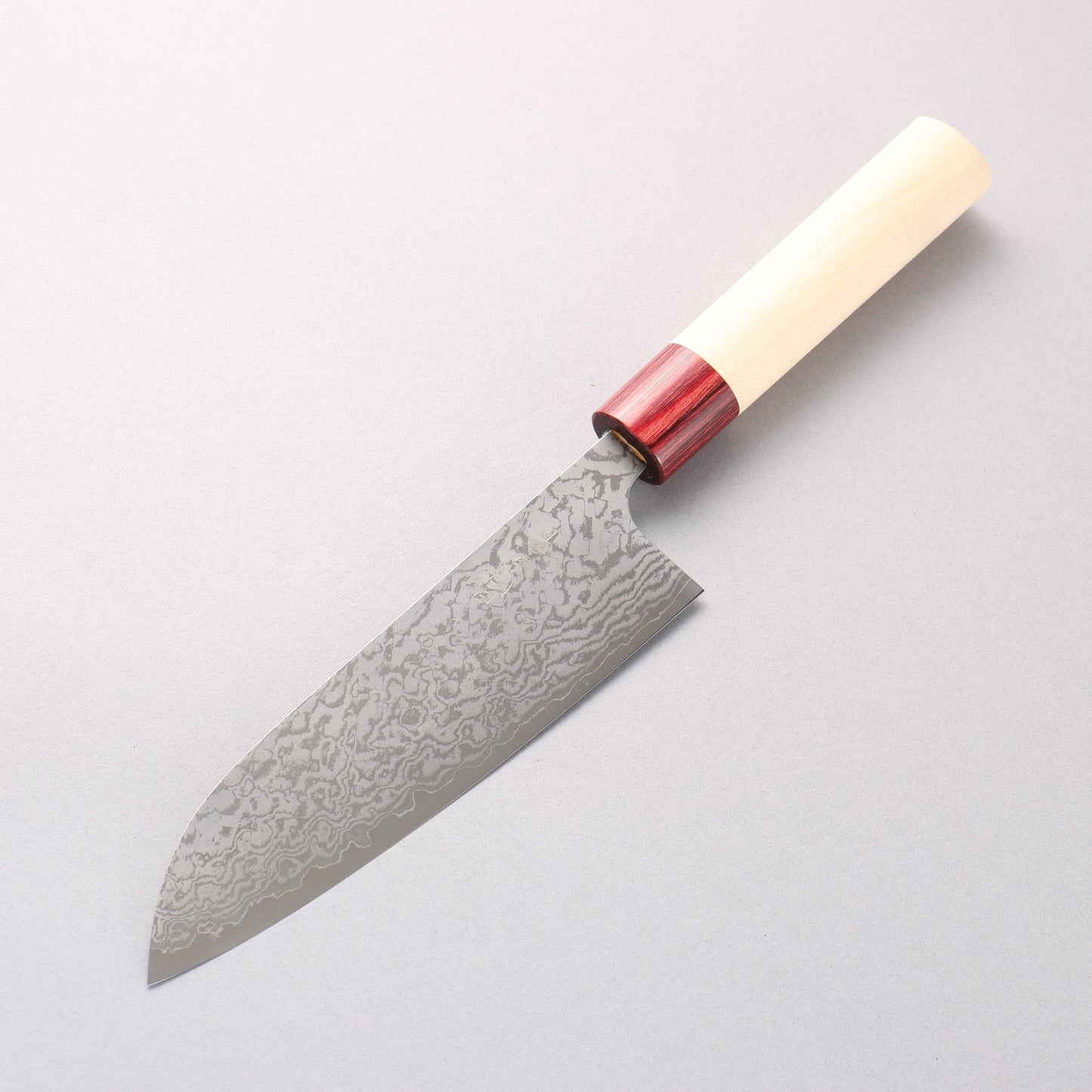 昌景 霧 V金10号 ダマスカス 三徳包丁 170mm 朴柄 - 清助刃物