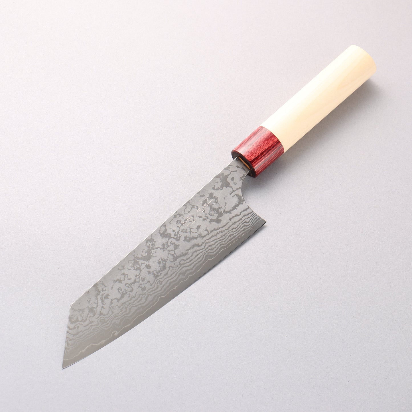 昌景 霧 V金10号 ダマスカス 文化包丁 170mm 朴柄 - 清助刃物