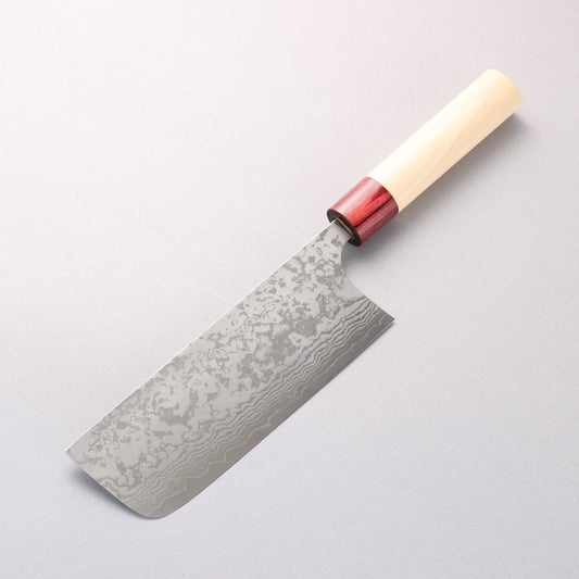 昌景 霧 V金10号 ダマスカス 菜切包丁 170mm 朴柄 - 清助刃物