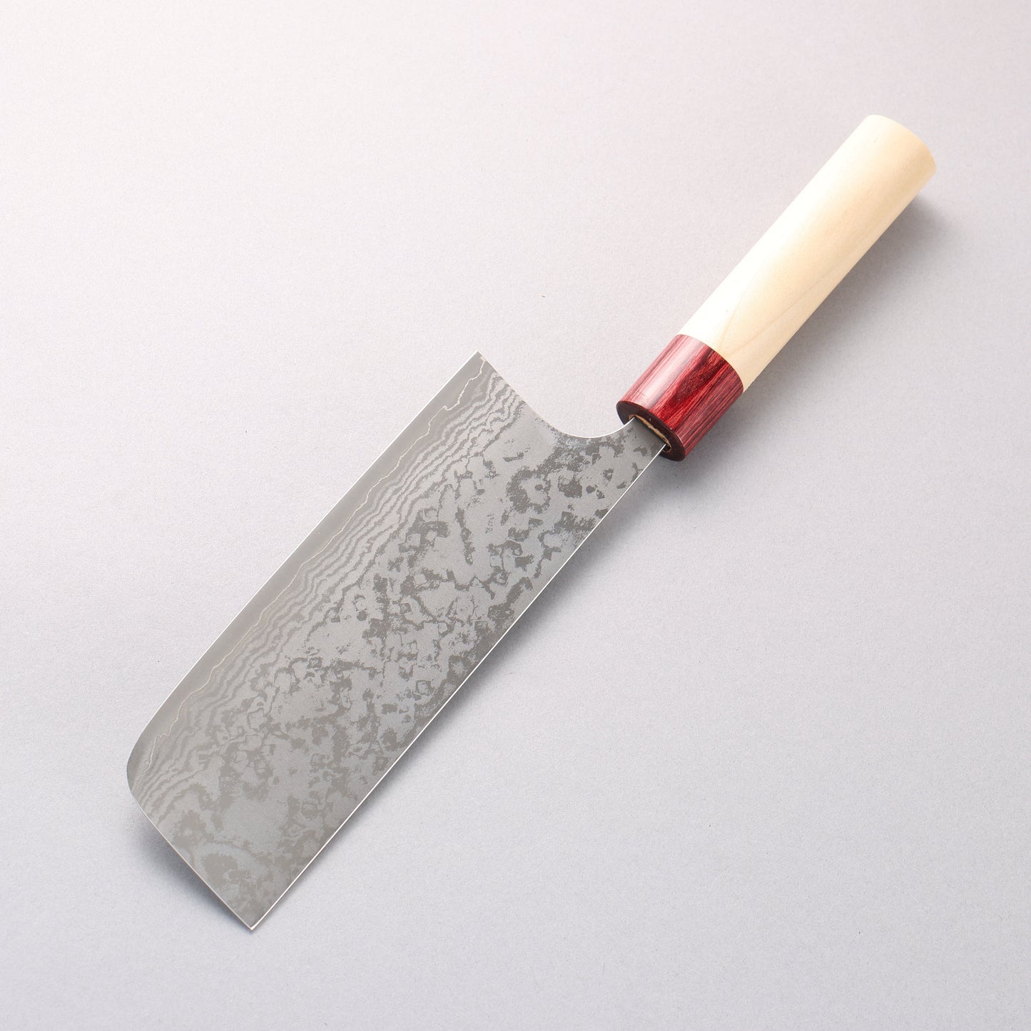 昌景 霧 V金10号 ダマスカス 菜切包丁 170mm 朴柄 - 清助刃物