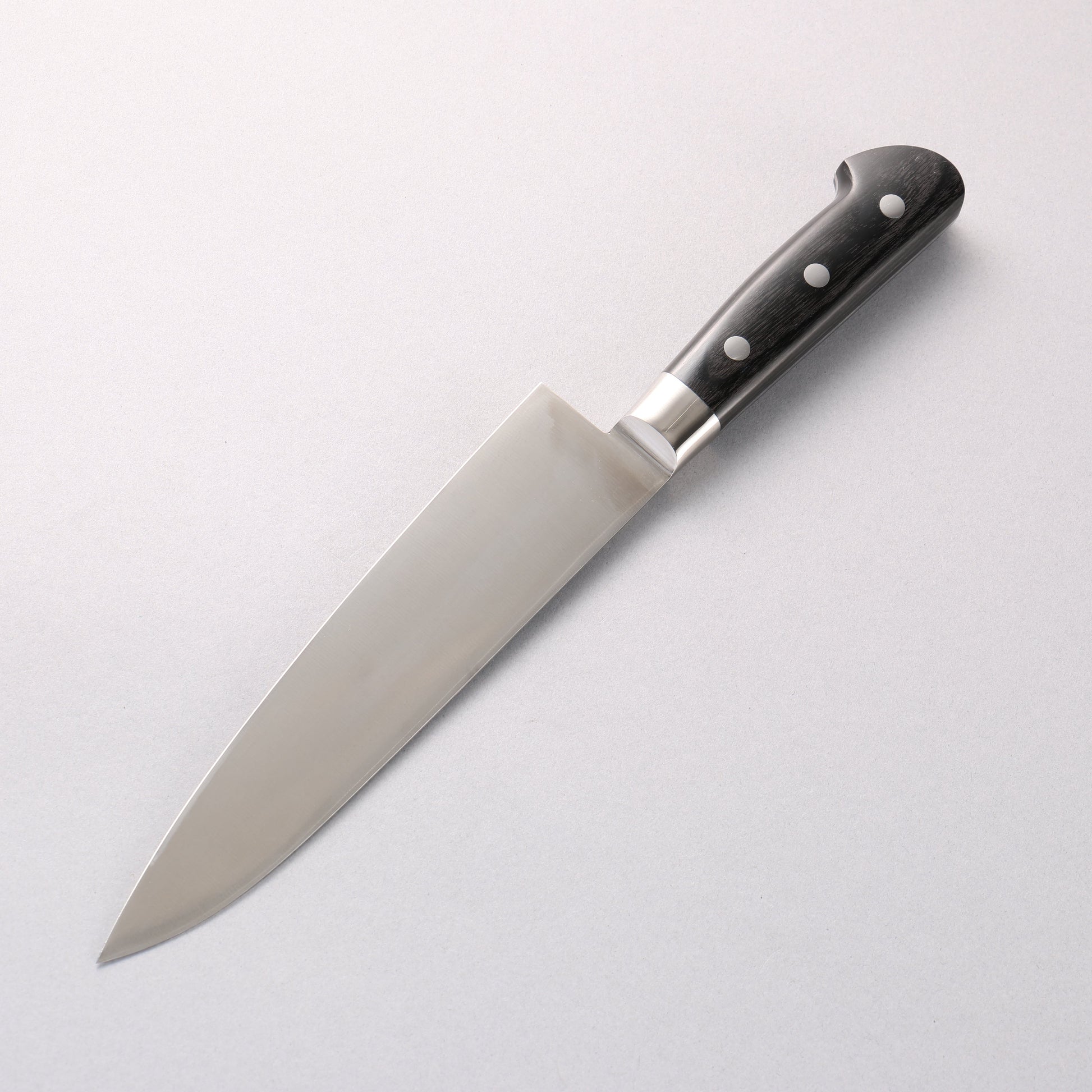 伊勢屋 モリブデン鋼（MOL） 牛刀包丁 180mm 黒合板柄 - 清助刃物