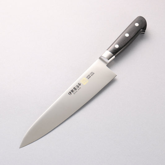 伊勢屋 モリブデン鋼（MOL） 牛刀包丁 210mm 黒合板柄 - 清助刃物