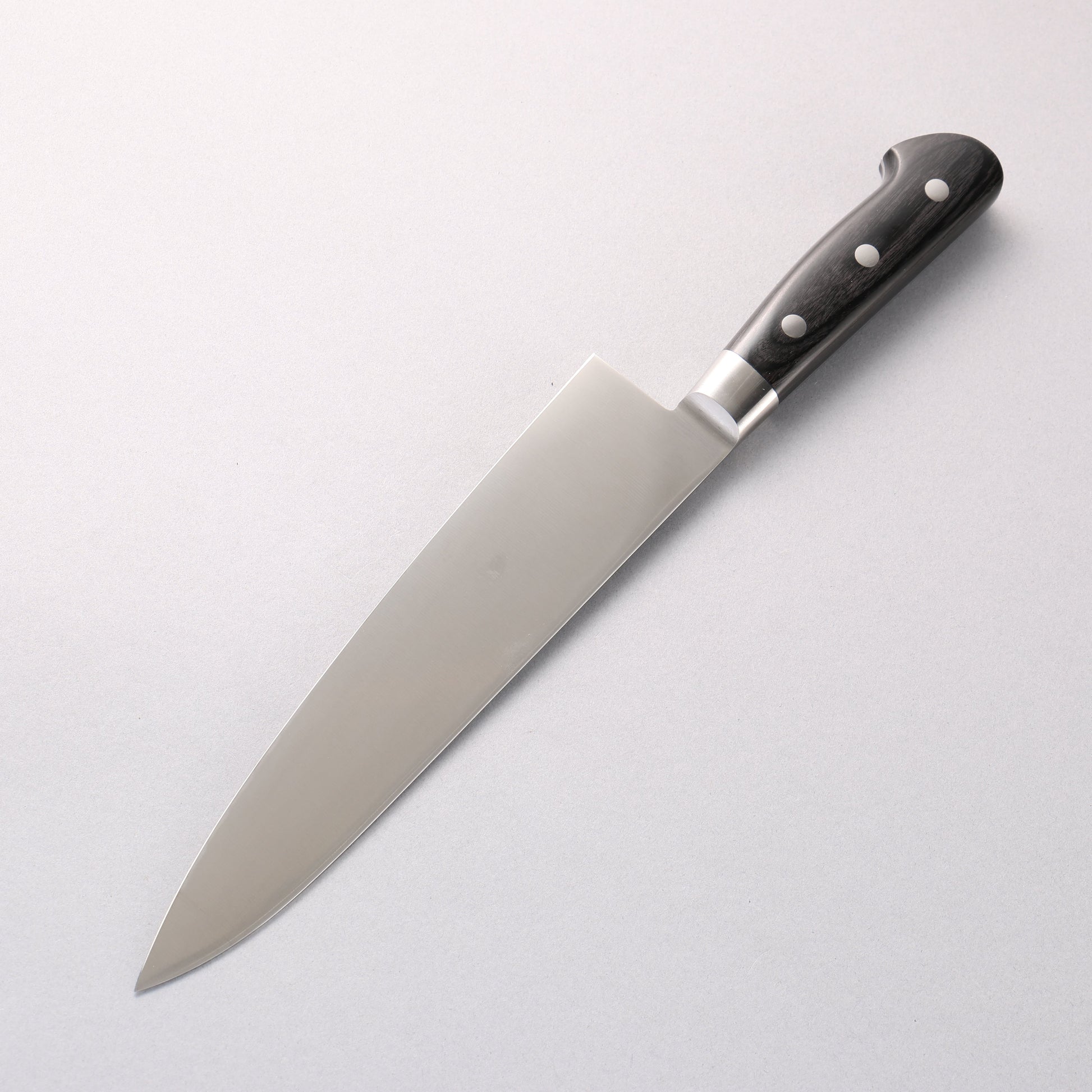 伊勢屋 モリブデン鋼（MOL） 牛刀包丁 210mm 黒合板柄 - 清助刃物