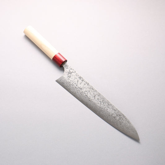 昌景 霧 V金10号 ダマスカス 牛刀包丁 240mm 朴柄 - 清助刃物