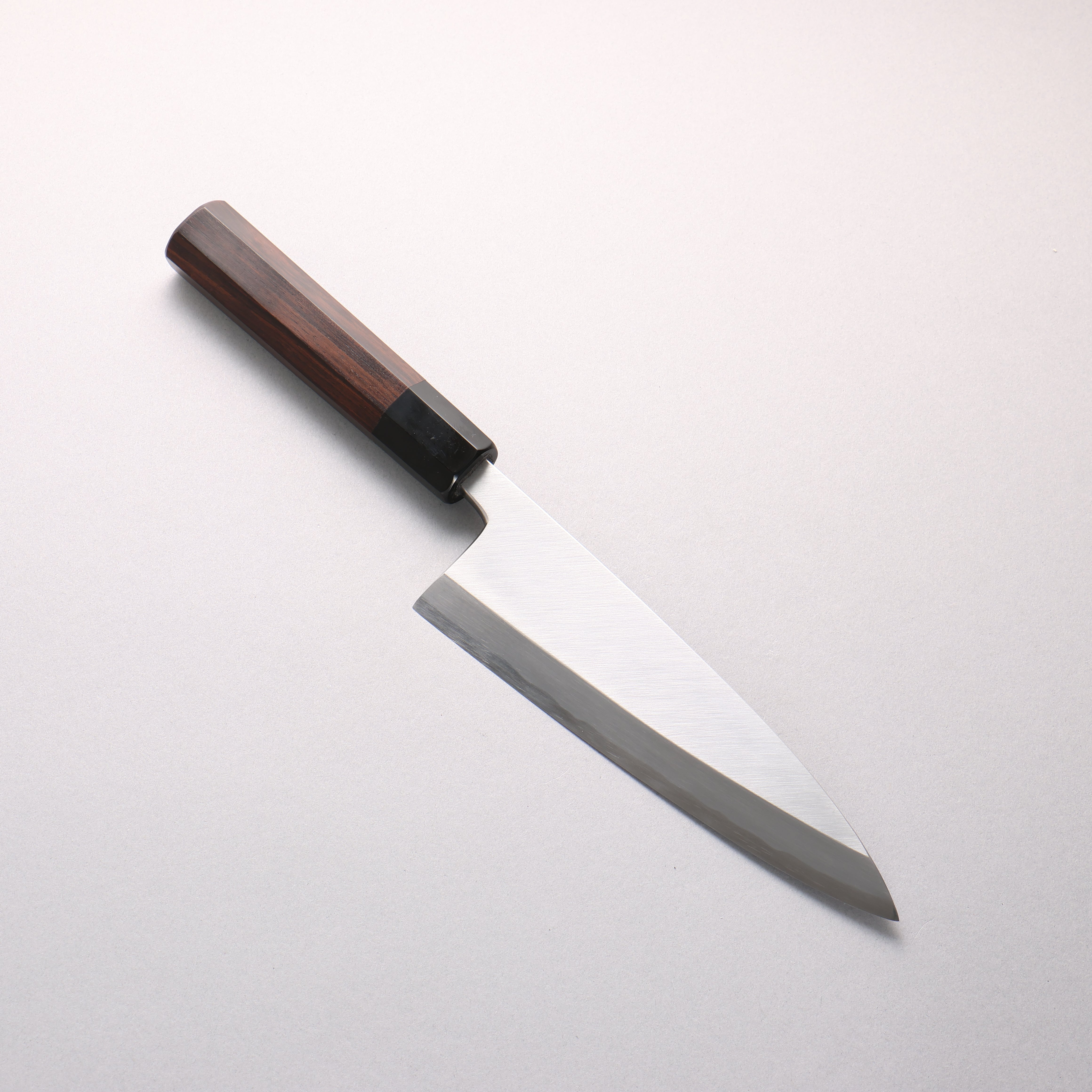 源 昭忠 白ニ鋼 相出刃 180mm 黒檀 (口輪：黒水牛)柄 - 清助刃物