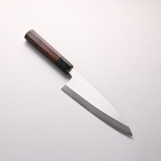 源 昭忠 白ニ鋼 相出刃 180mm 黒檀 (口輪：黒水牛)柄 - 清助刃物