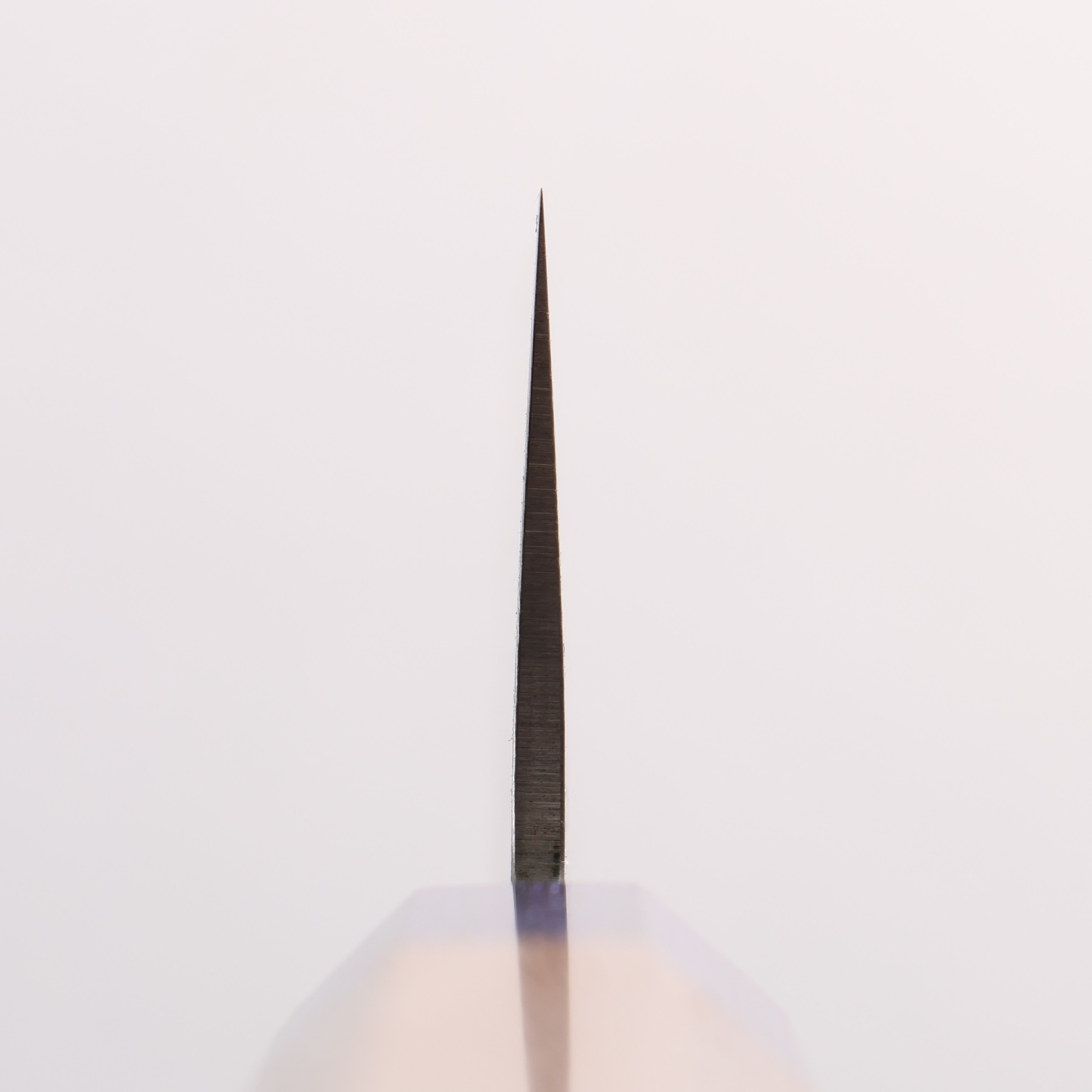 清助 銀三鋼 鎚目 ダマスカス マット 切付牛刀包丁 210mm ウォルナット (両側青口輪)柄 - 清助刃物