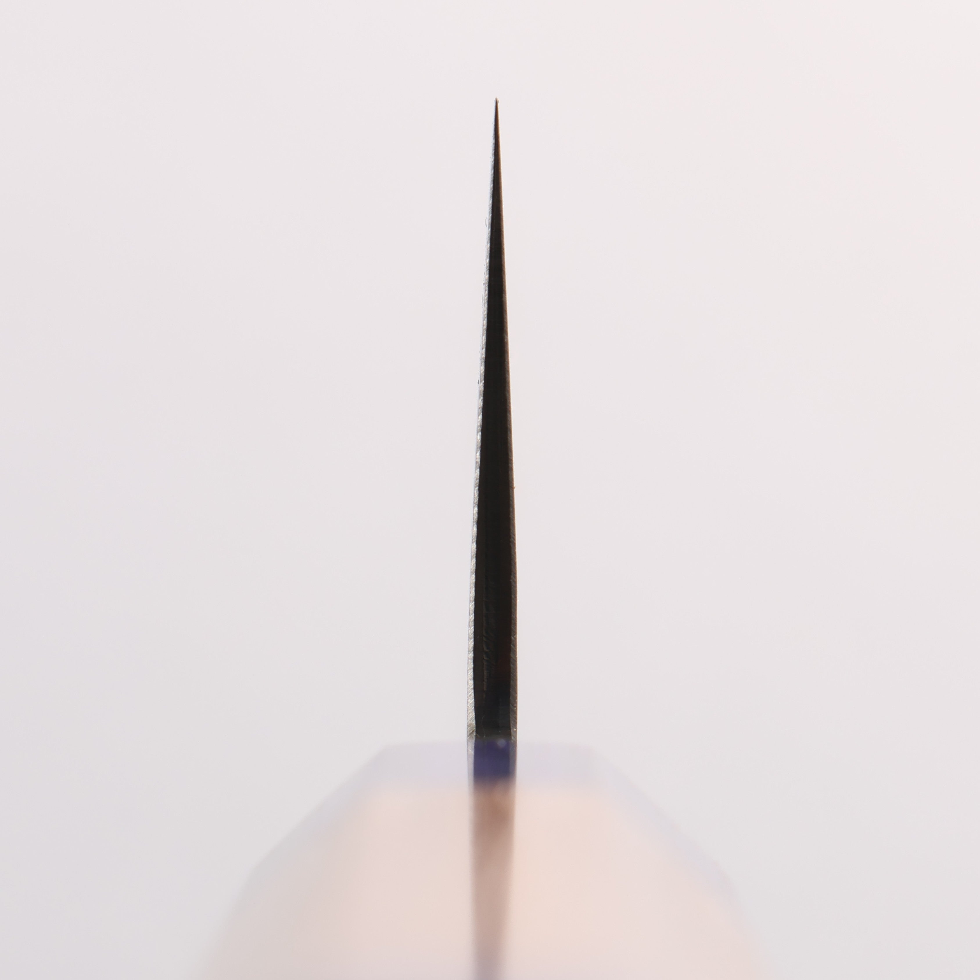清助 銀三鋼 鎚目 ダマスカス 切付牛刀包丁 210mm ウォルナット (両側青口輪)柄 - 清助刃物