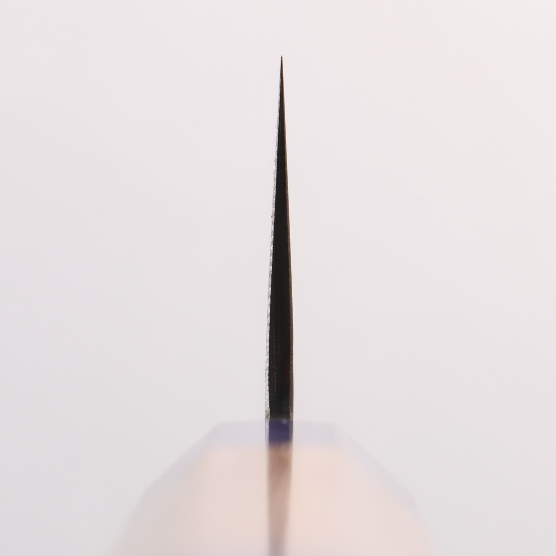 清助 銀三鋼 鎚目 ダマスカス 切付牛刀包丁 210mm ウォルナット (両側青口輪)柄