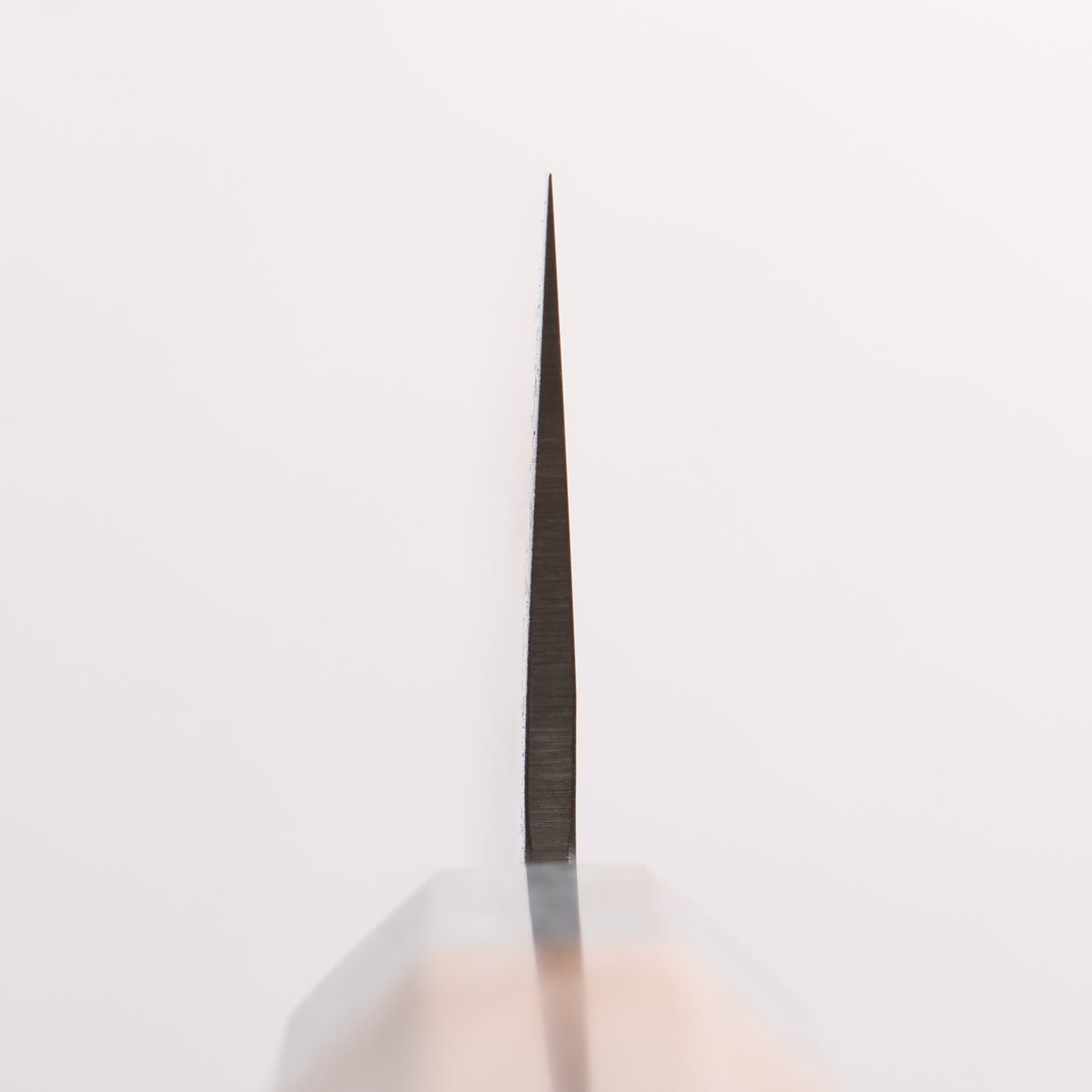 清助 銀三鋼 鎚目 切付牛刀包丁 210mm ウォールナット（口輪：グレー樹脂）柄
