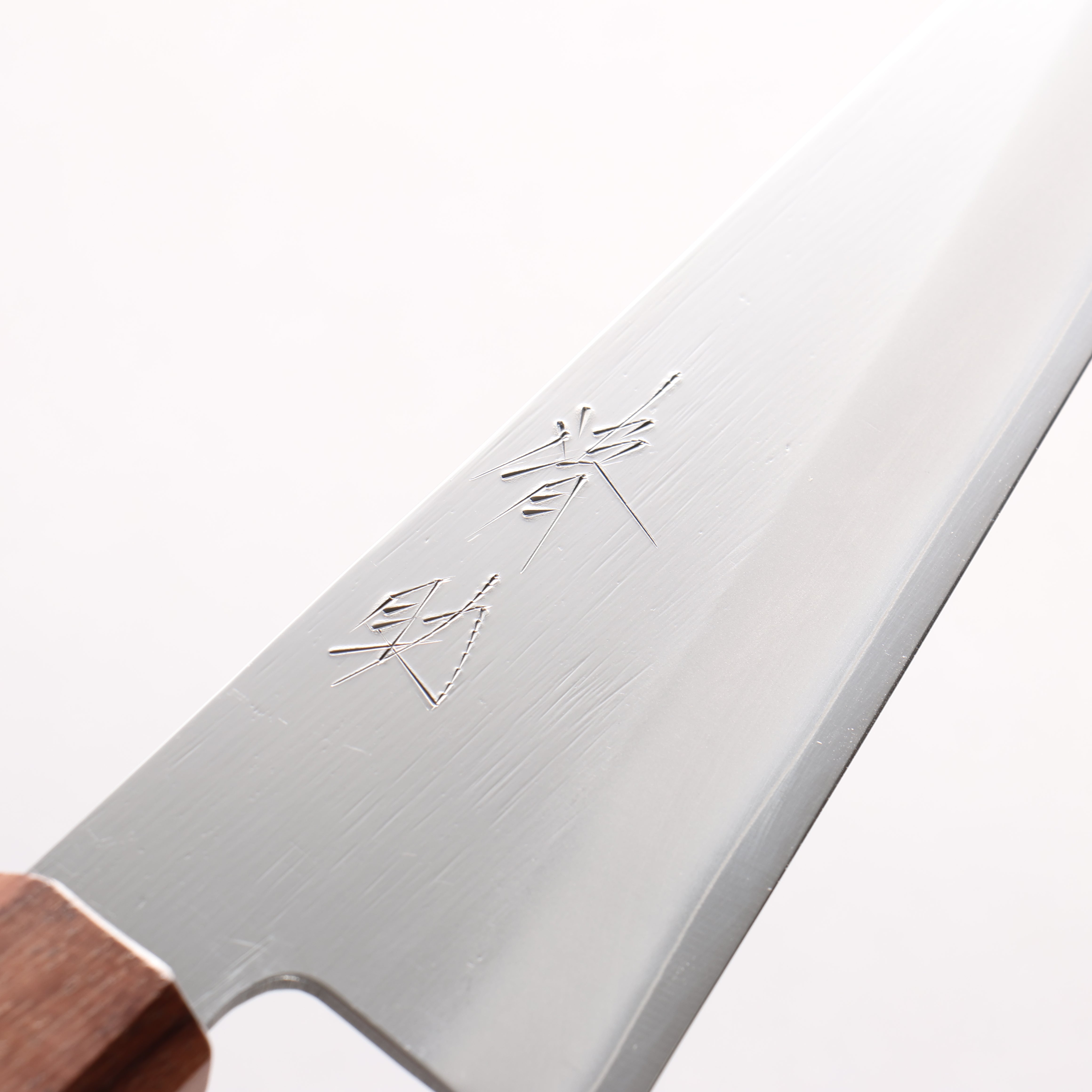 清助 銀三鋼 骨スキ包丁 180mm ウォルナット柄 - 清助刃物