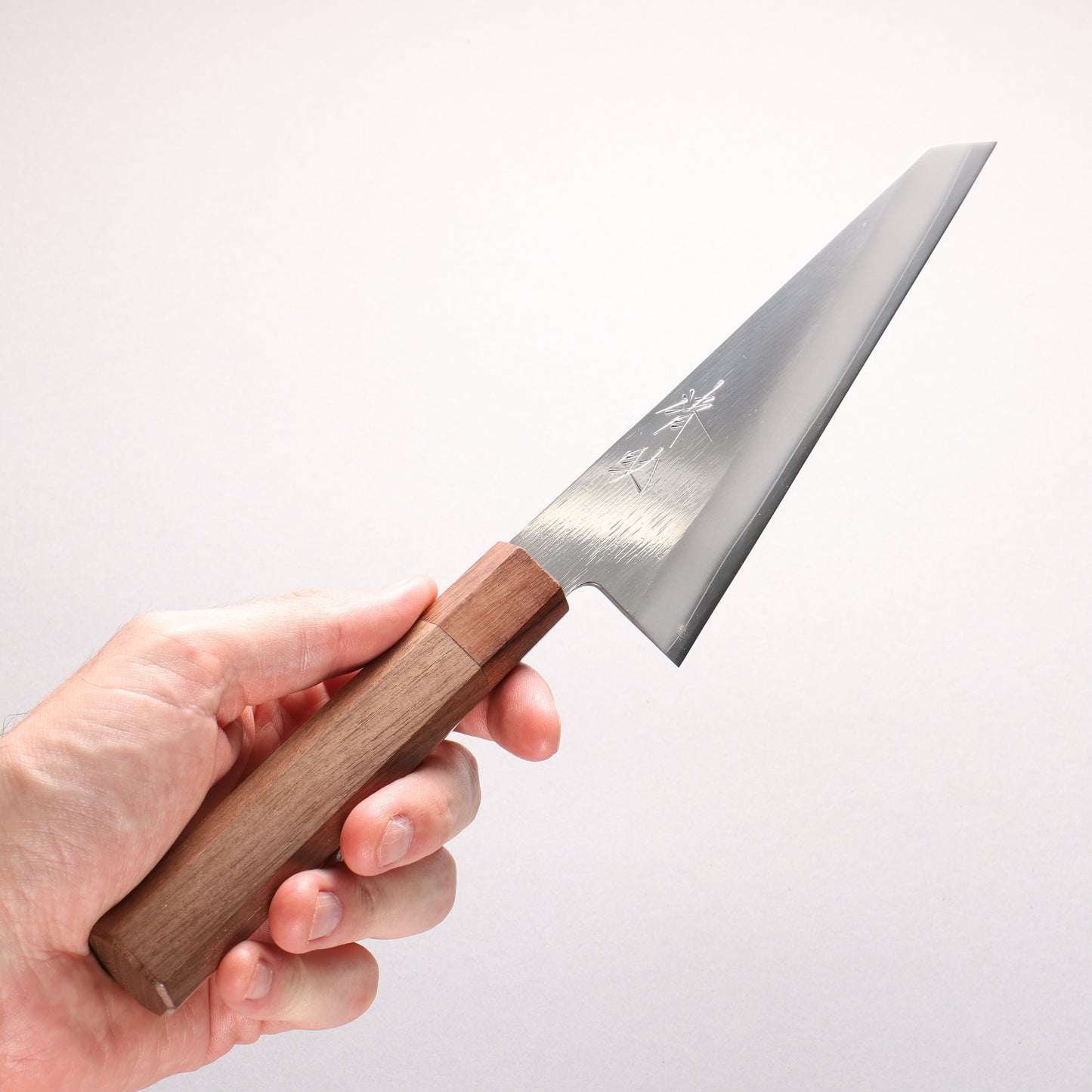 清助 銀三鋼 骨スキ包丁 180mm ウォルナット柄