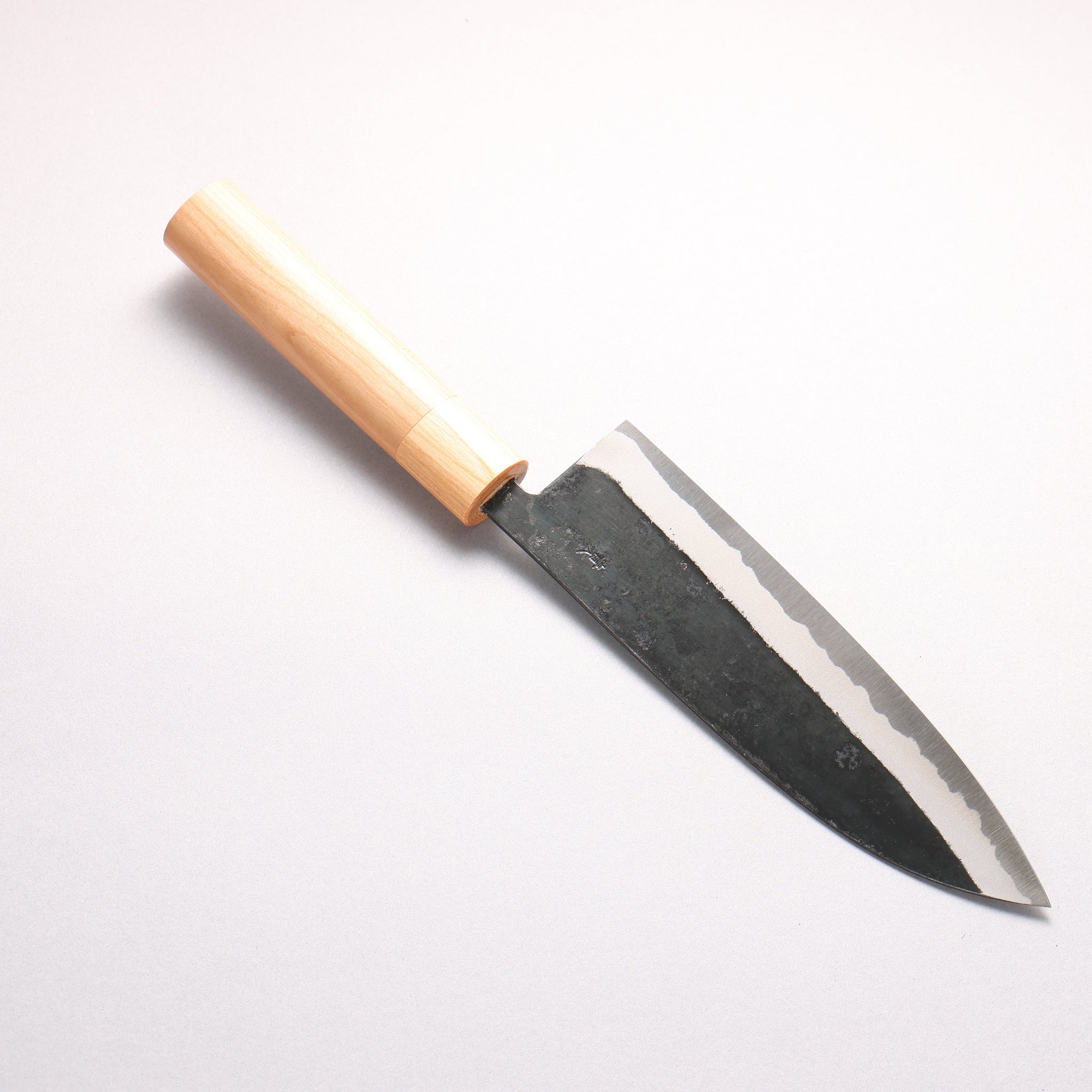 光貴 青ニ鋼 黒仕上げ 三徳包丁 180mm アメリカンチェリー柄 - 清助刃物