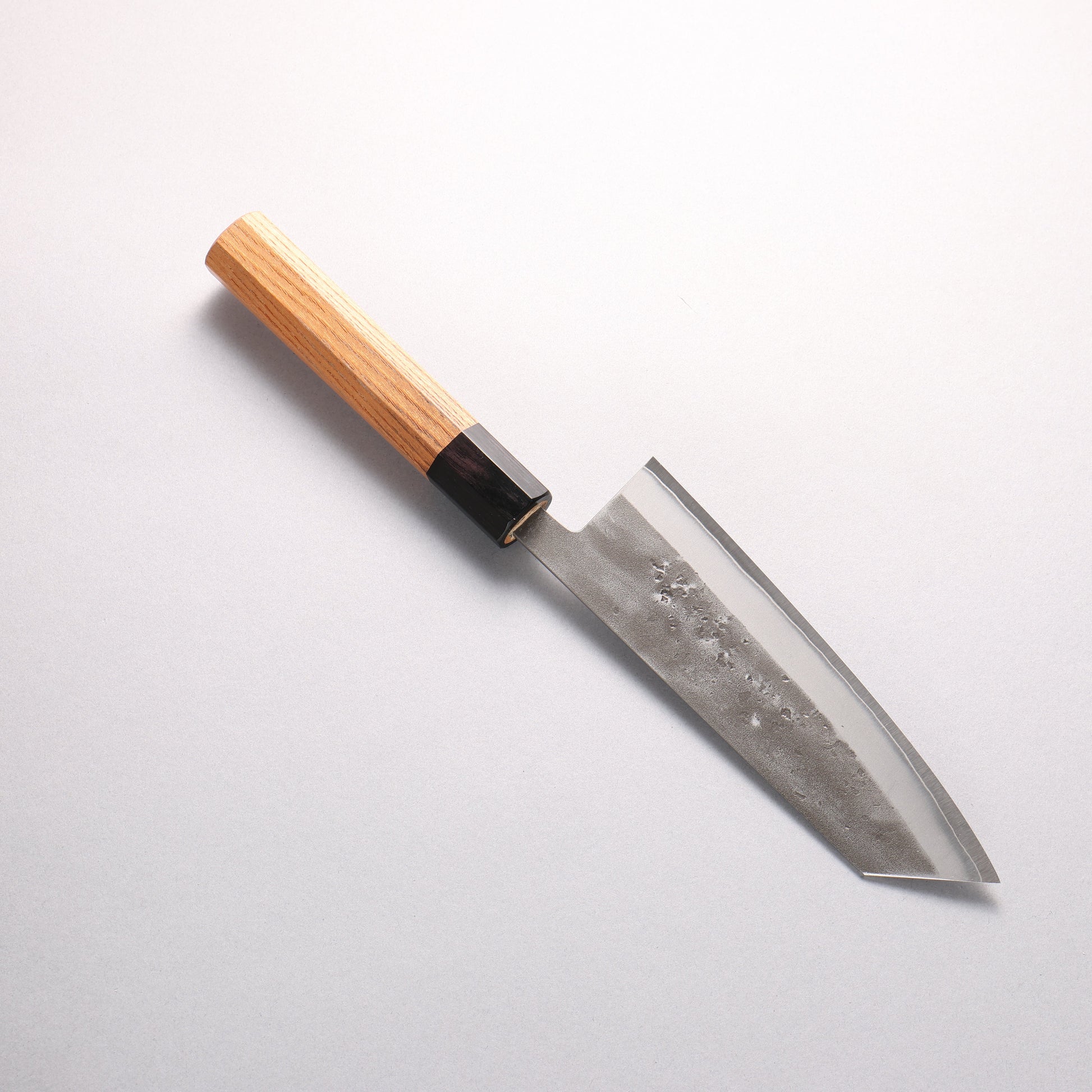 翁流 SLD鋼 梨地 文化包丁 170mm ケヤキ (口輪：緑合板)柄