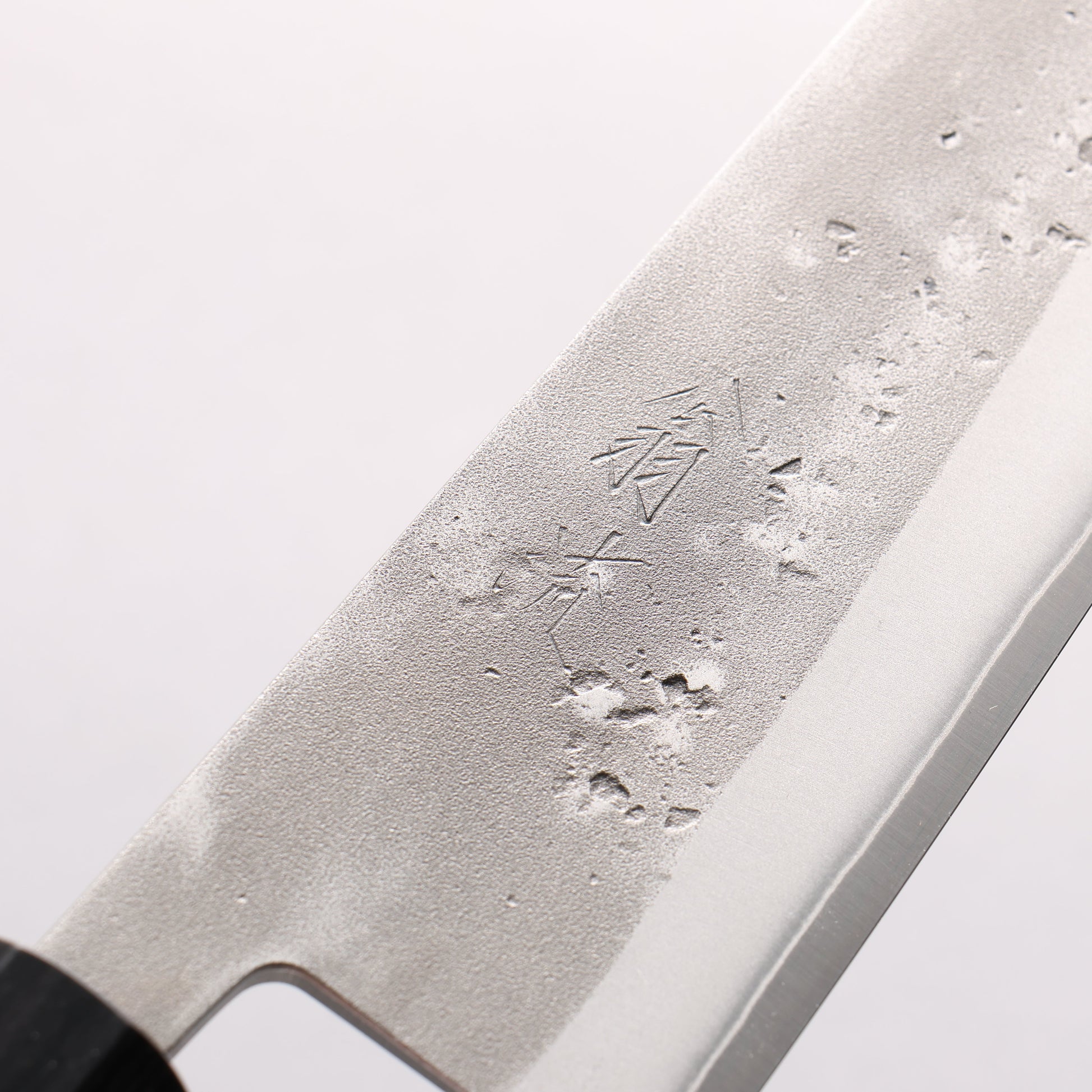 翁流 SLD鋼 梨地 文化包丁 170mm ケヤキ (口輪：緑合板)柄