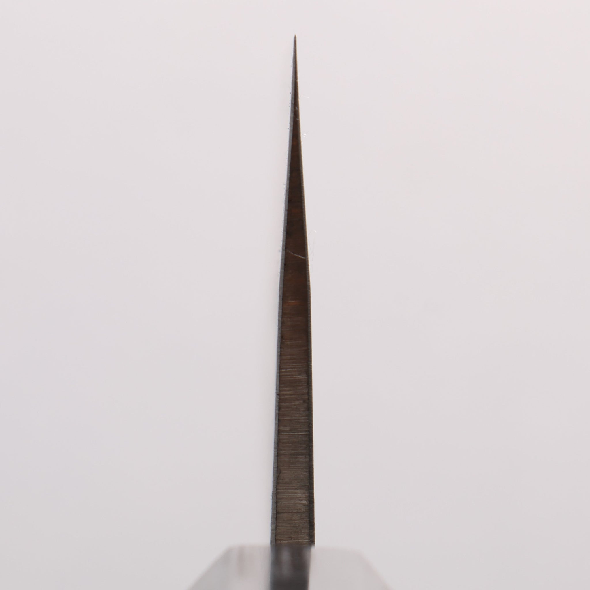翁流 SLD鋼 梨地 切付牛刀包丁 200mm ケヤキ (口輪：黒合板)柄 - 清助刃物